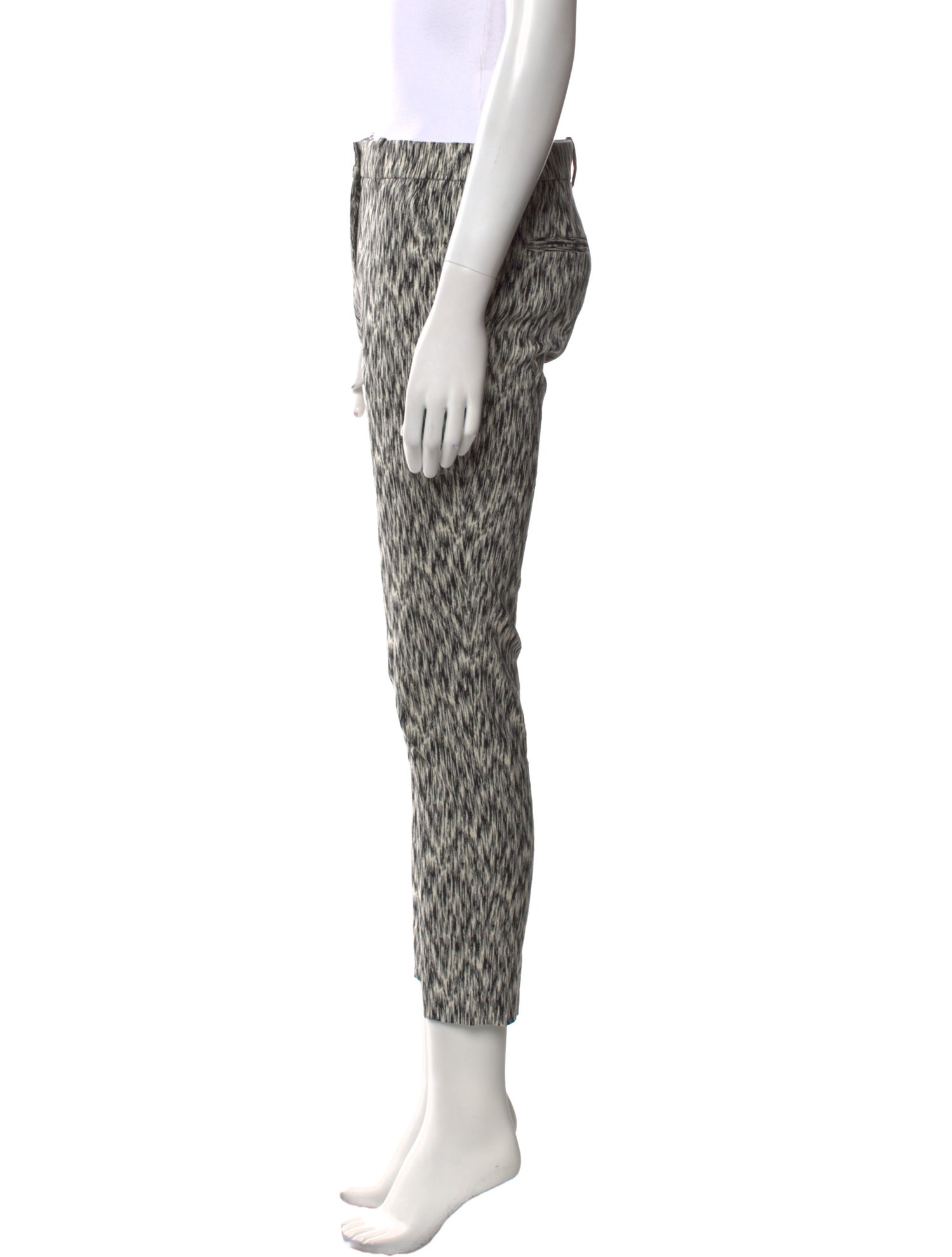 Lela Rose Printed Skinny Leg Pants