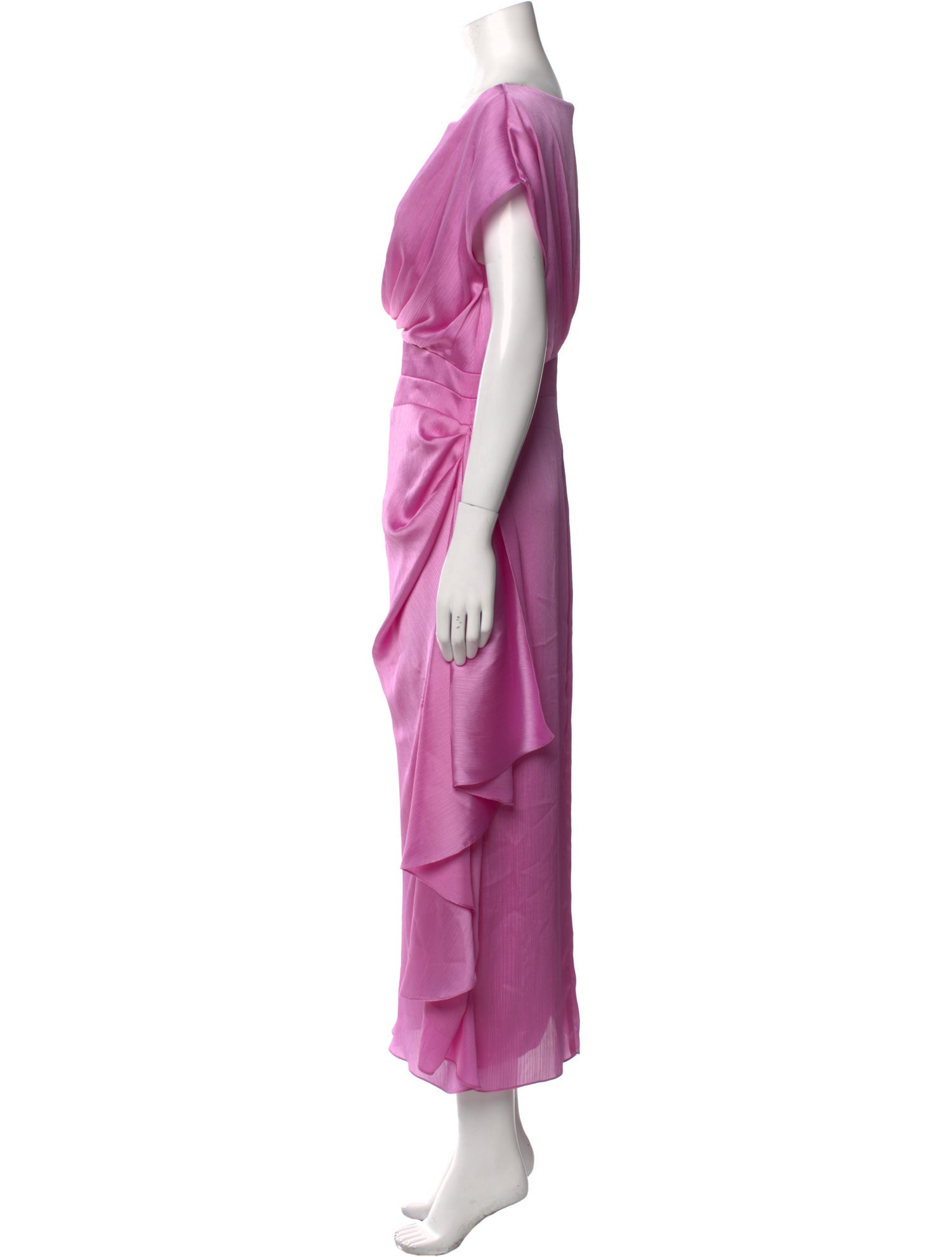Lela Rose Bateau Neckline Long Dress