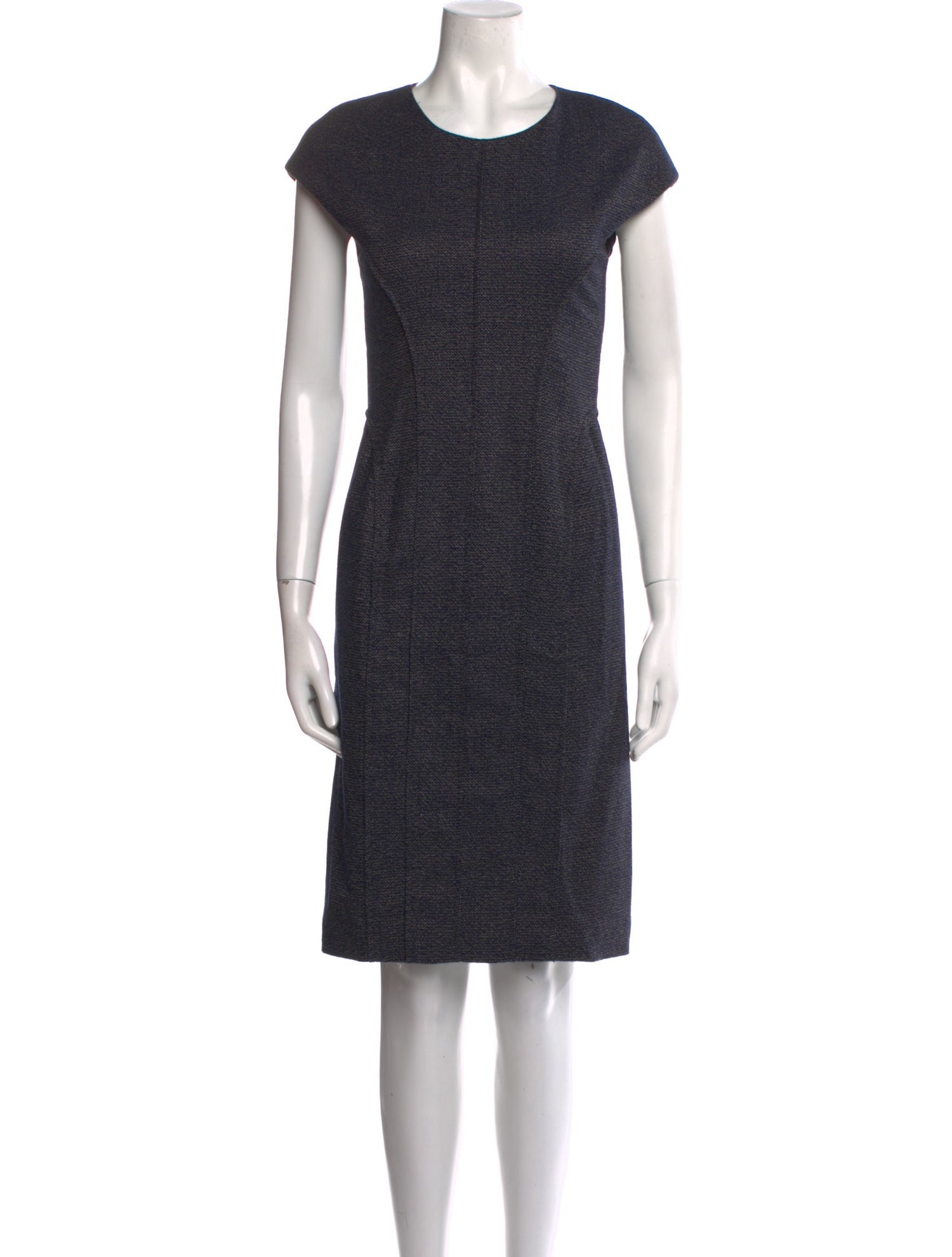 Lela Rose Wool Knee-Length Dress
