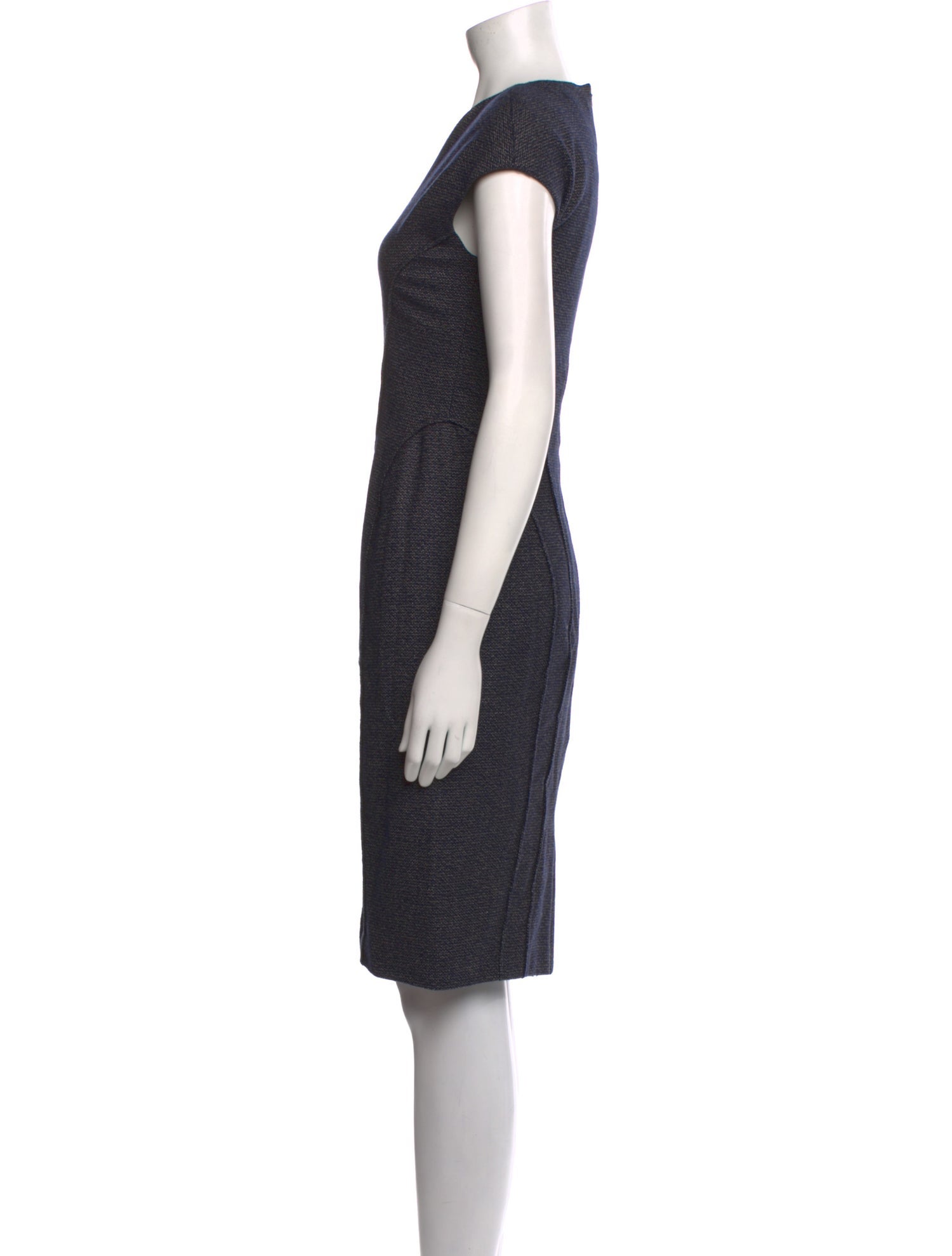 Lela Rose Wool Knee-Length Dress