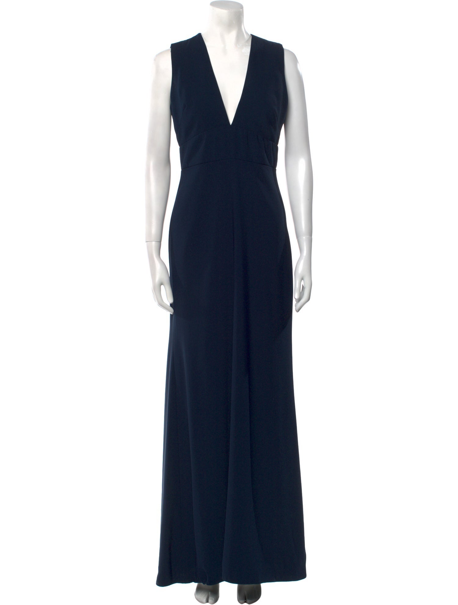 Lela Rose V-Neck Long Dress
