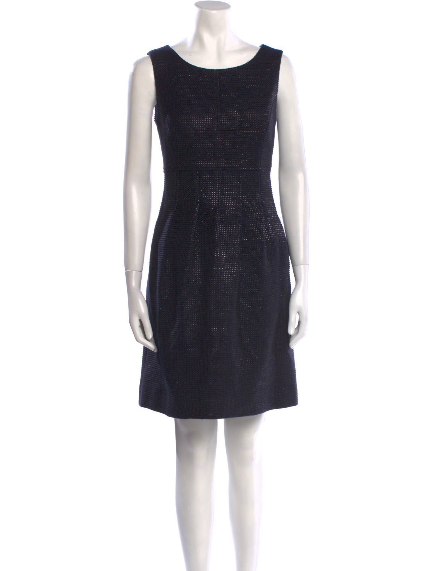 Lela Rose Scoop Neck Mini Dress