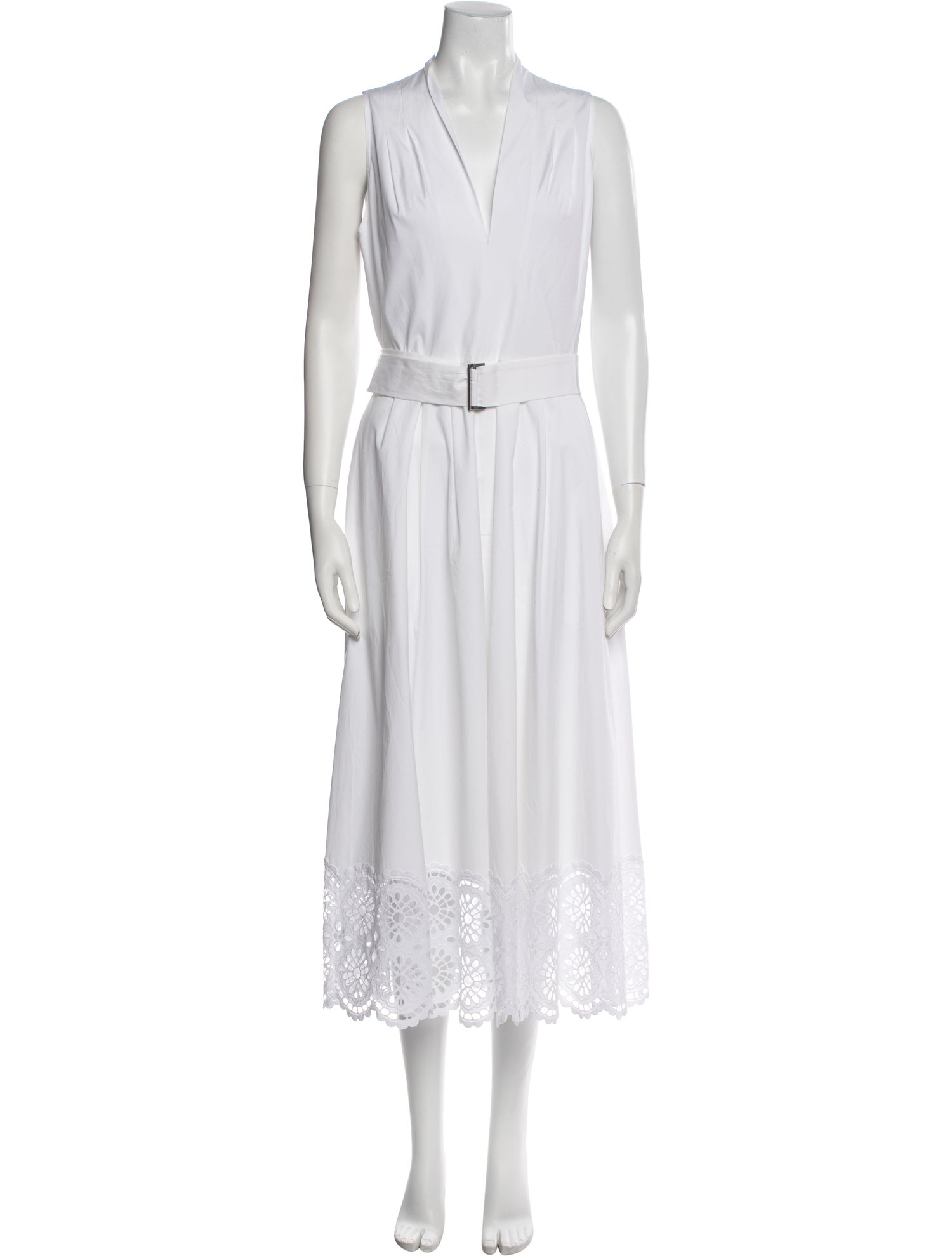 Lela Rose V-Neck Long Dress
