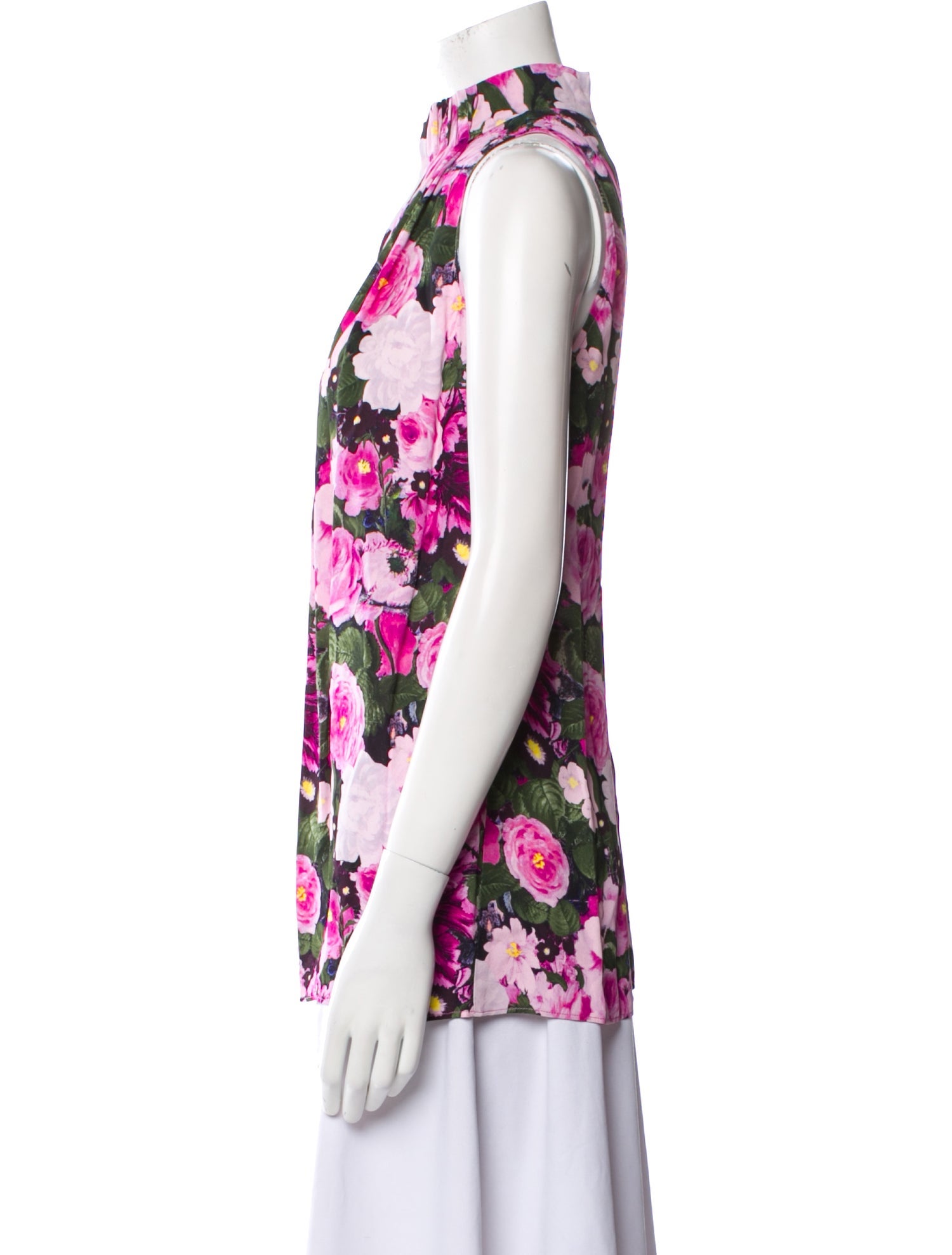 Lela Rose Floral Print Halterneck Blouse w/ Tags