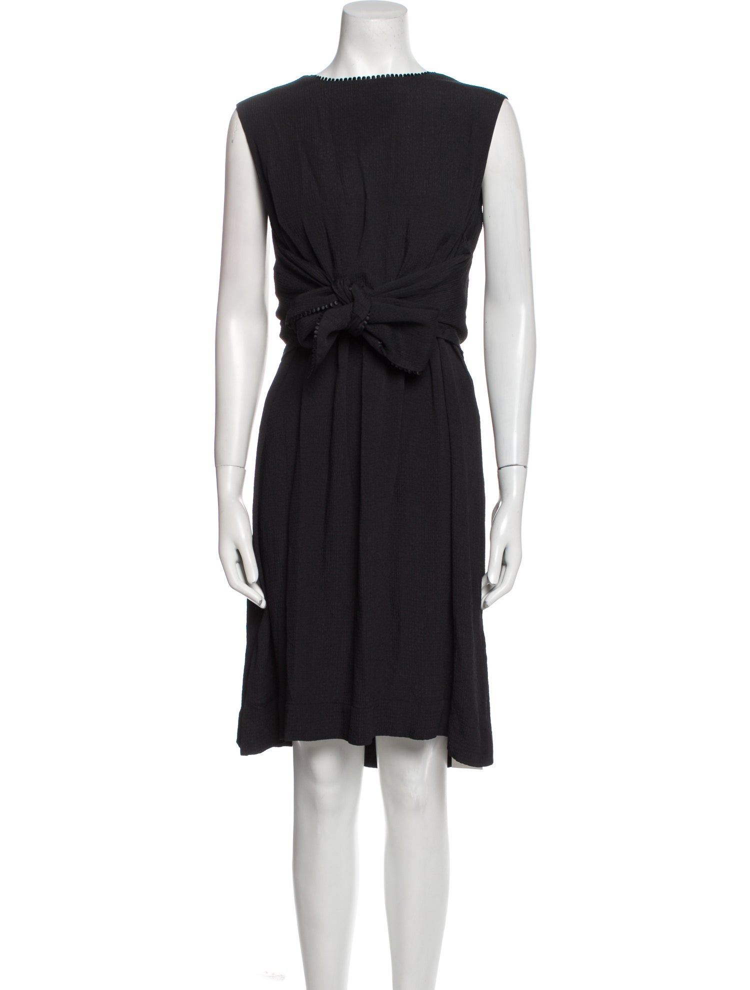 Lela Rose Bateau Neckline Midi Length Dress