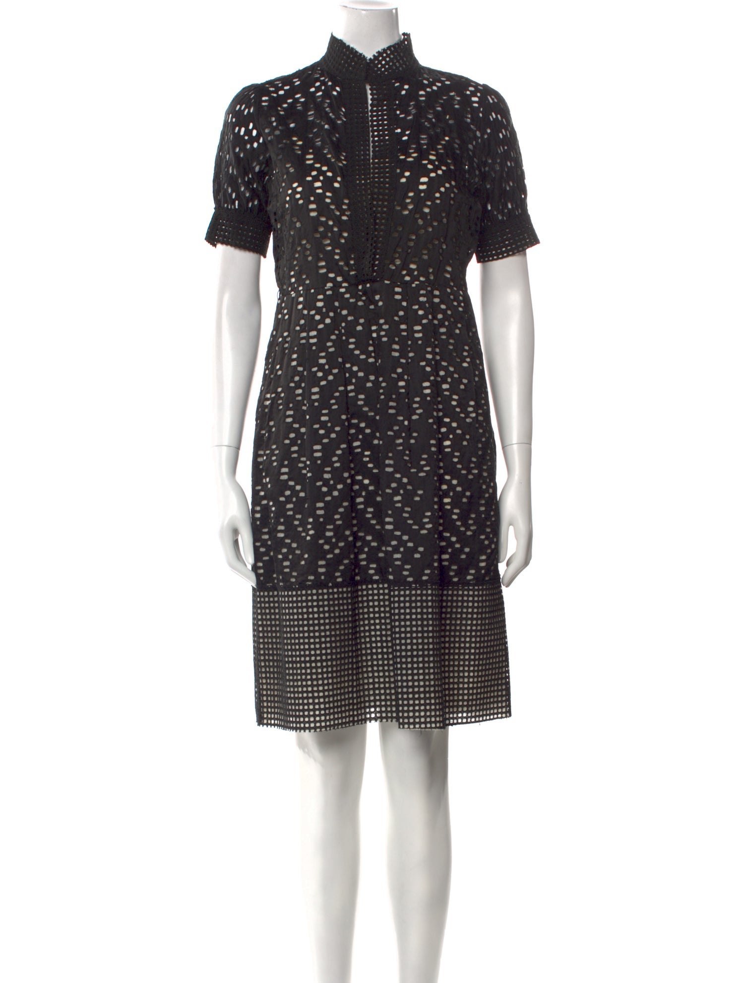 Lela Rose Patterned Mini Dress