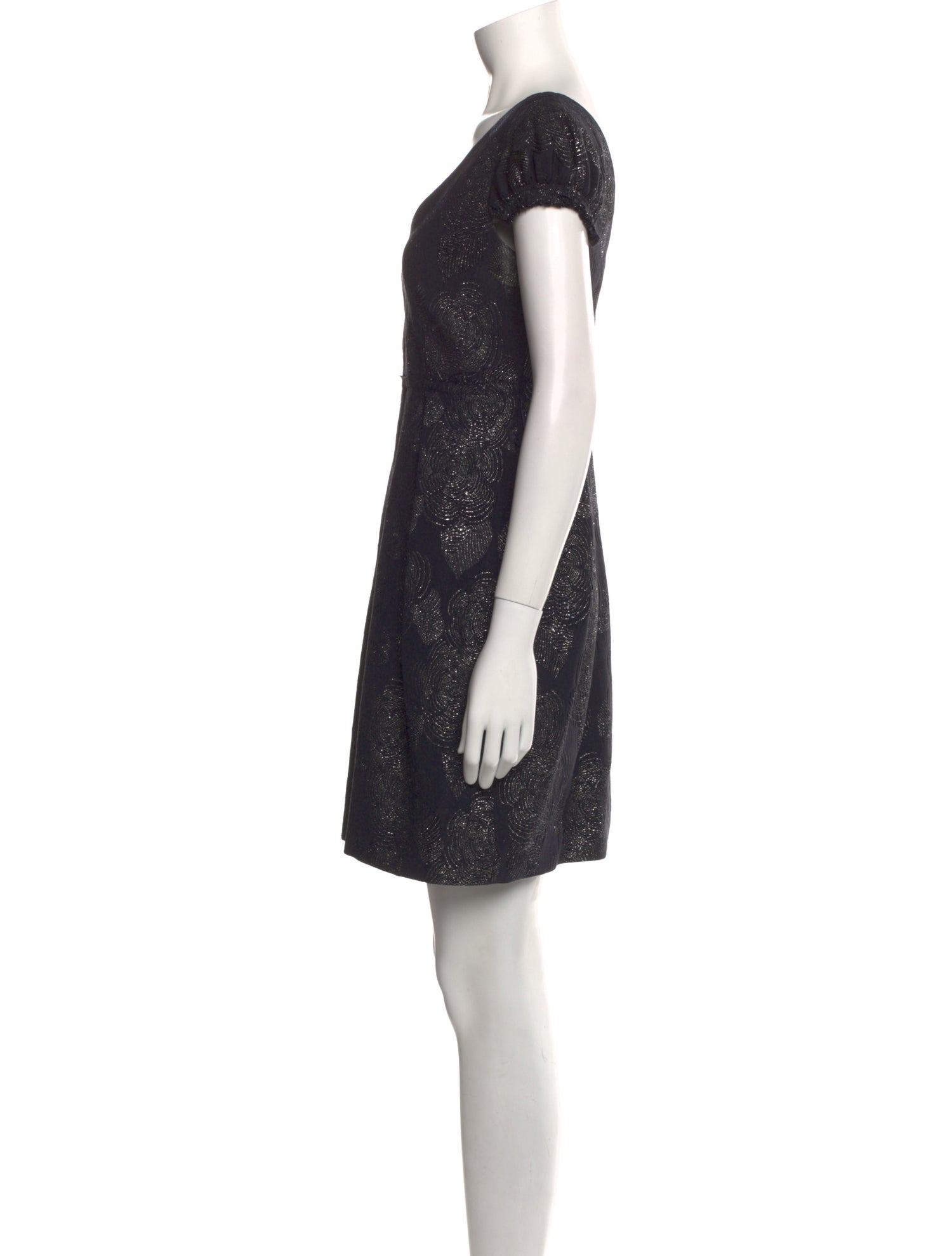 Lela Rose Patterned Mini Dress