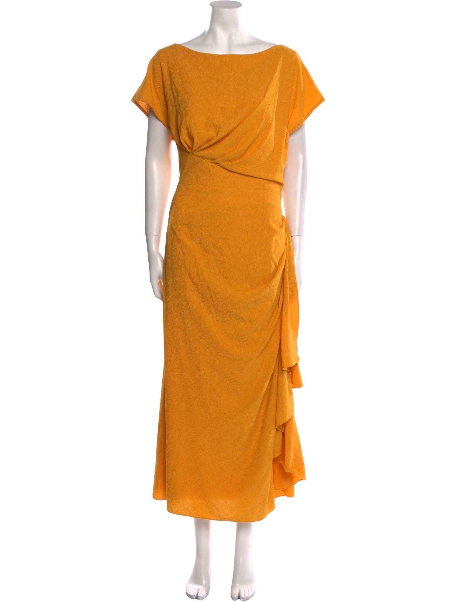 Lela Rose Bateau Neckline Long Dress