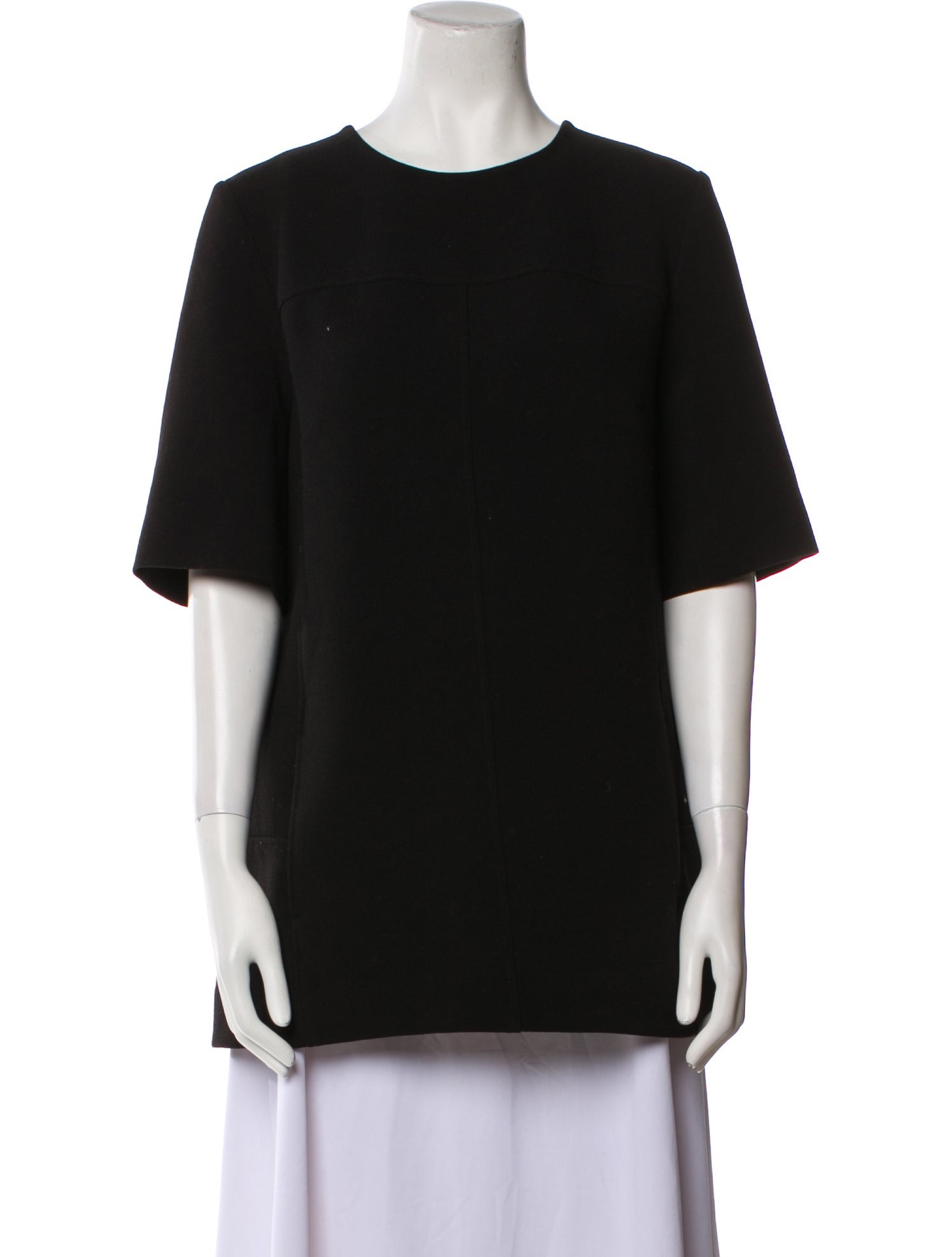 Lela Rose Crew Neck Short Sleeve Top