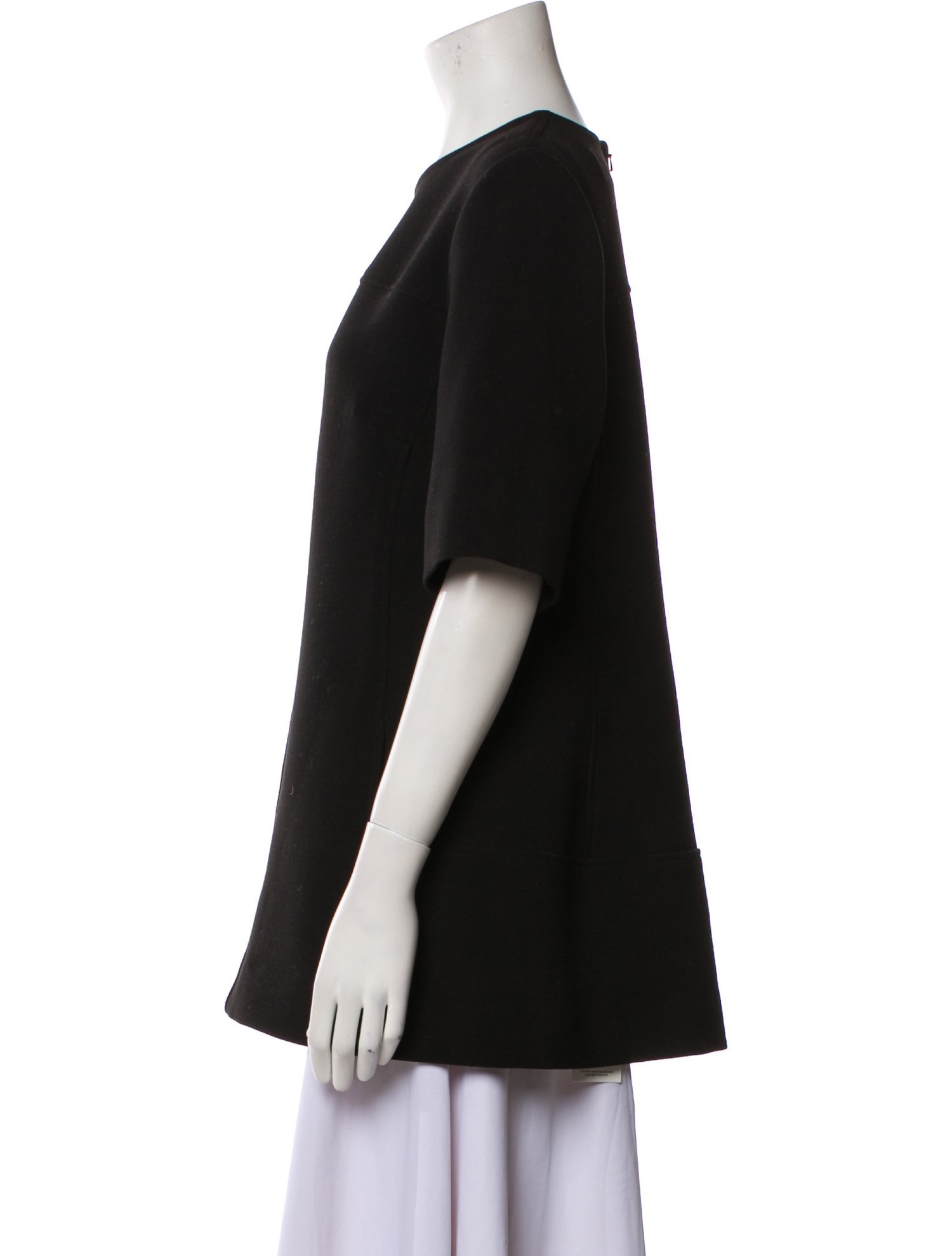 Lela Rose Crew Neck Short Sleeve Top