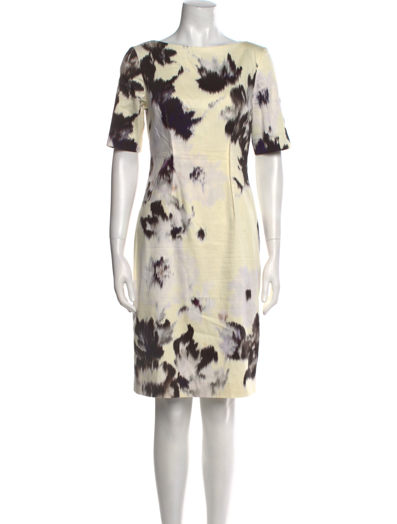Lela Rose Printed Knee-Length Dress