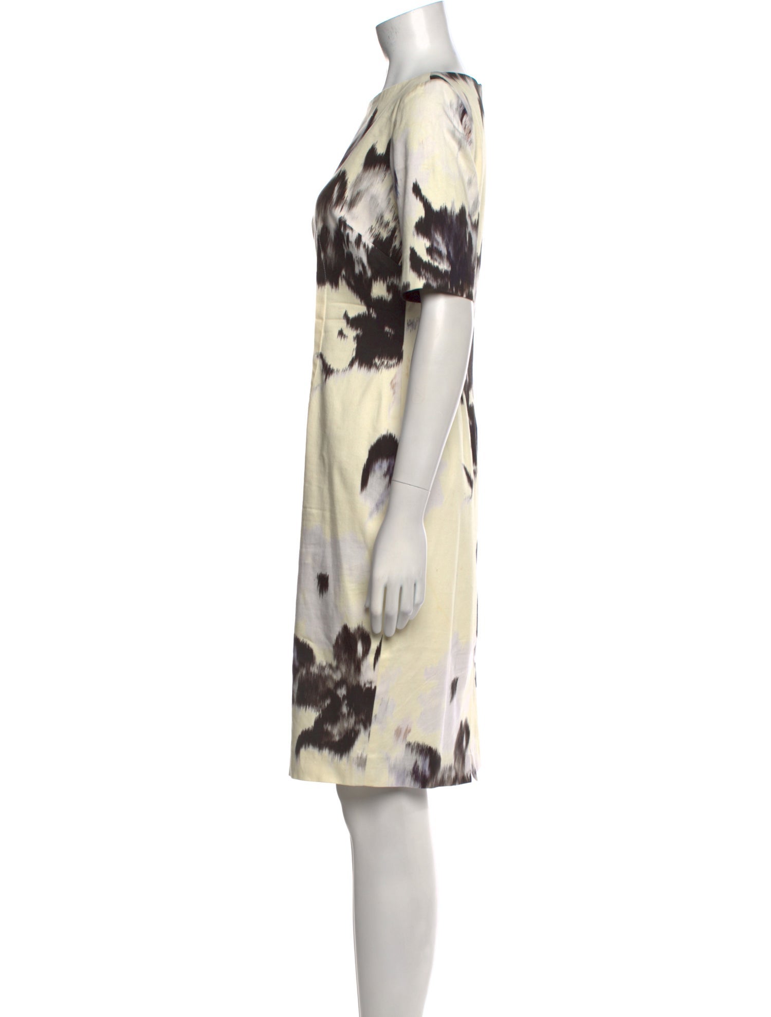 Lela Rose Printed Knee-Length Dress