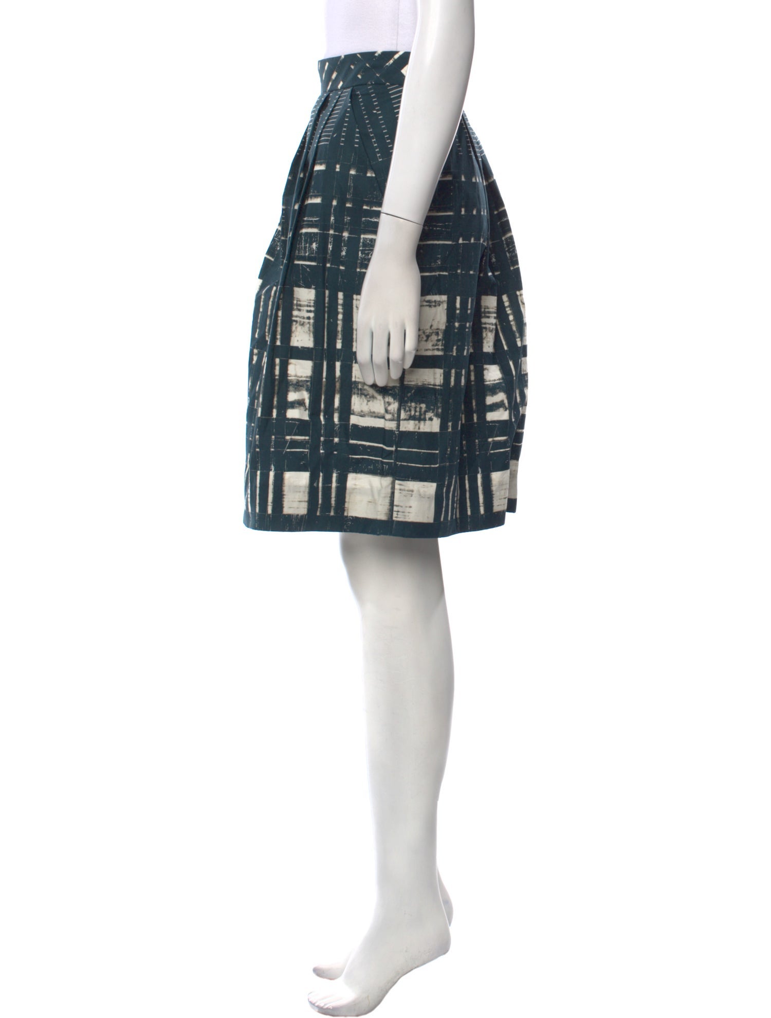 Lela Rose Striped Knee-Length Skirt