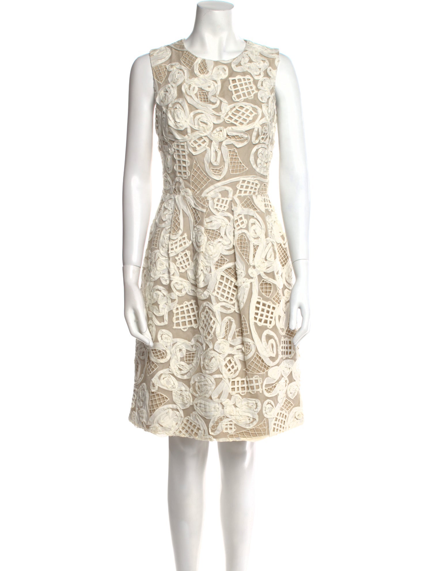 Lela Rose Silk Knee-Length Dress