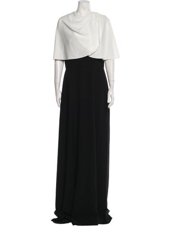 Lela Rose Crew Neck Long Dress w/ Tags
