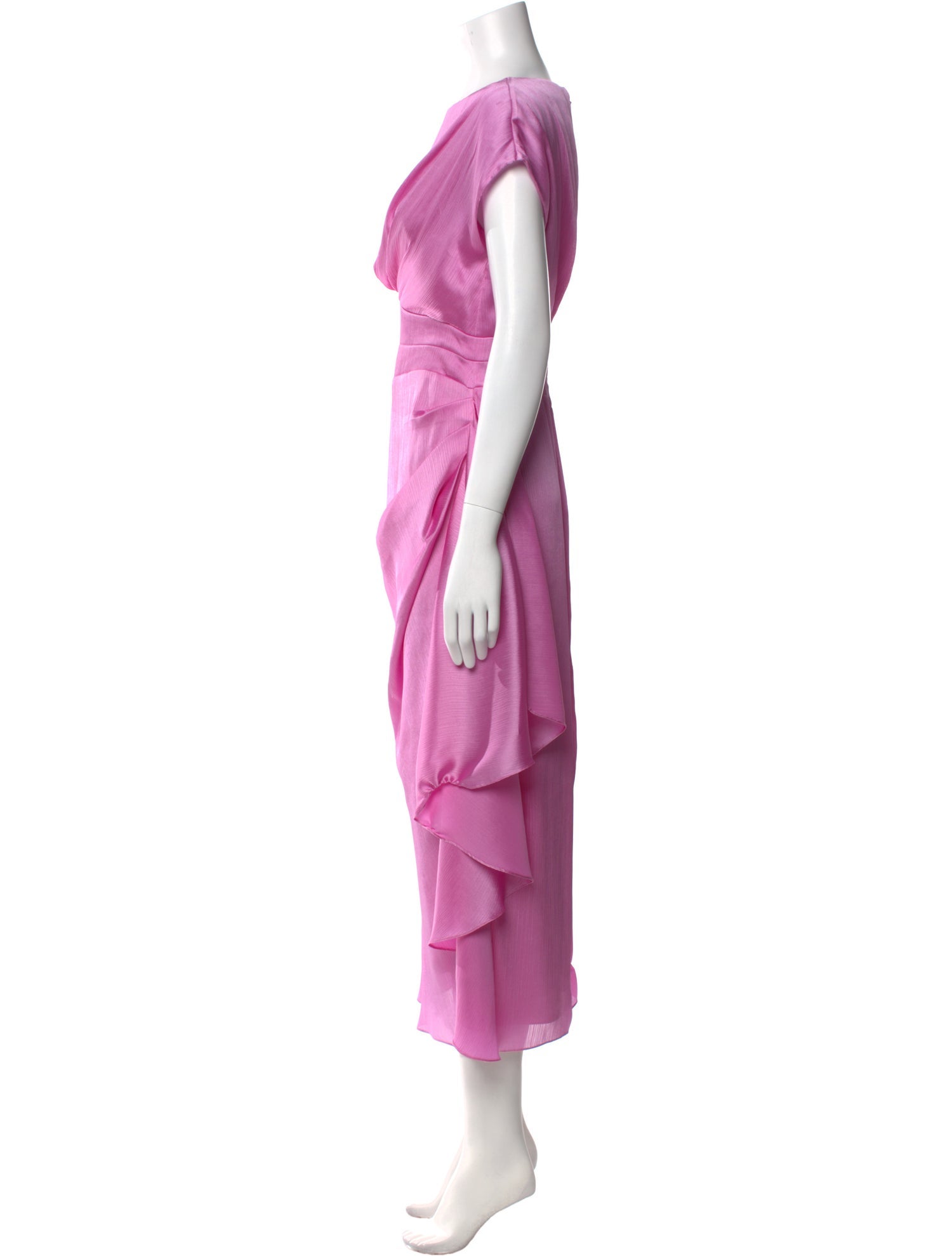 Lela Rose Bateau Neckline Long Dress