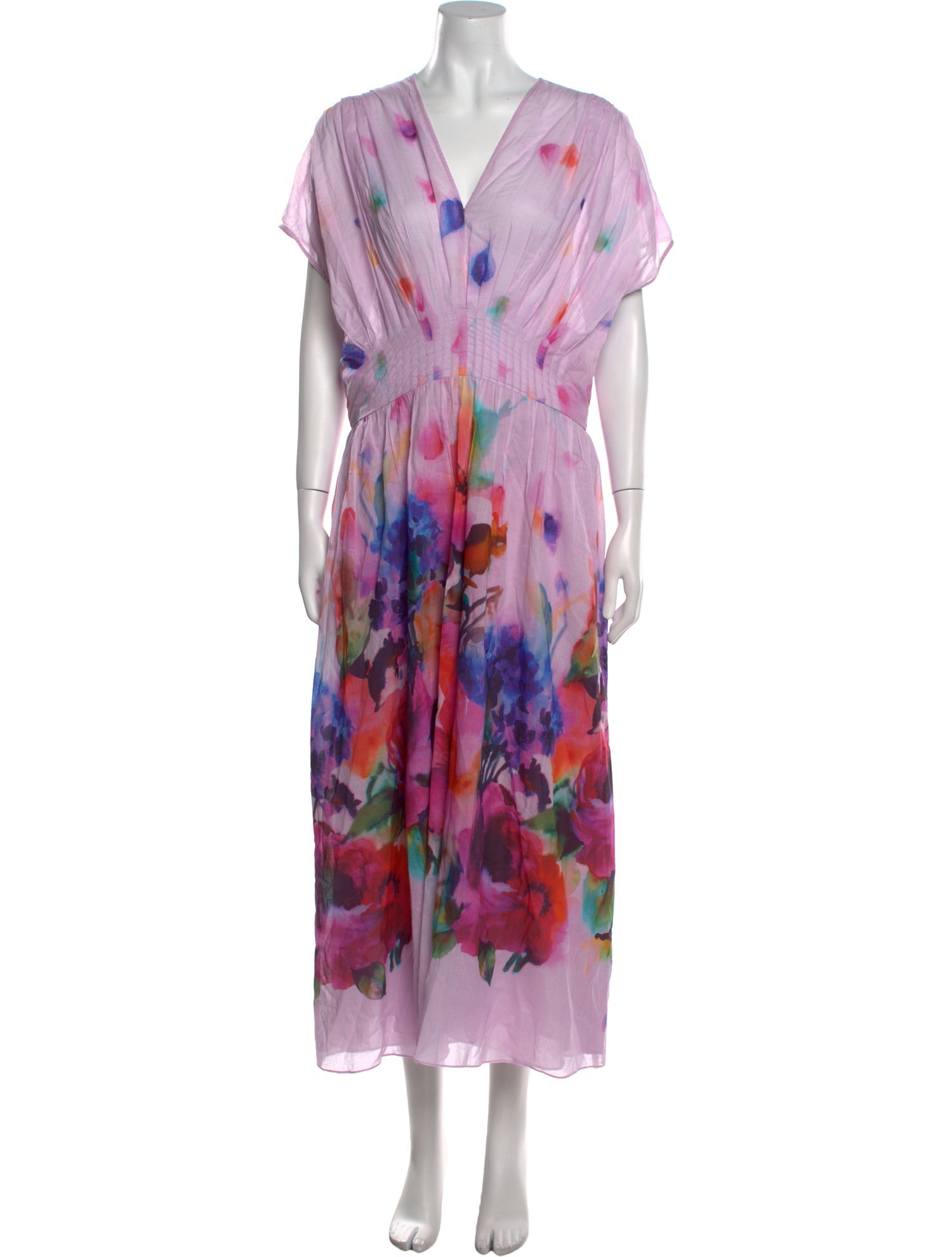Lela Rose Printed Long Dress