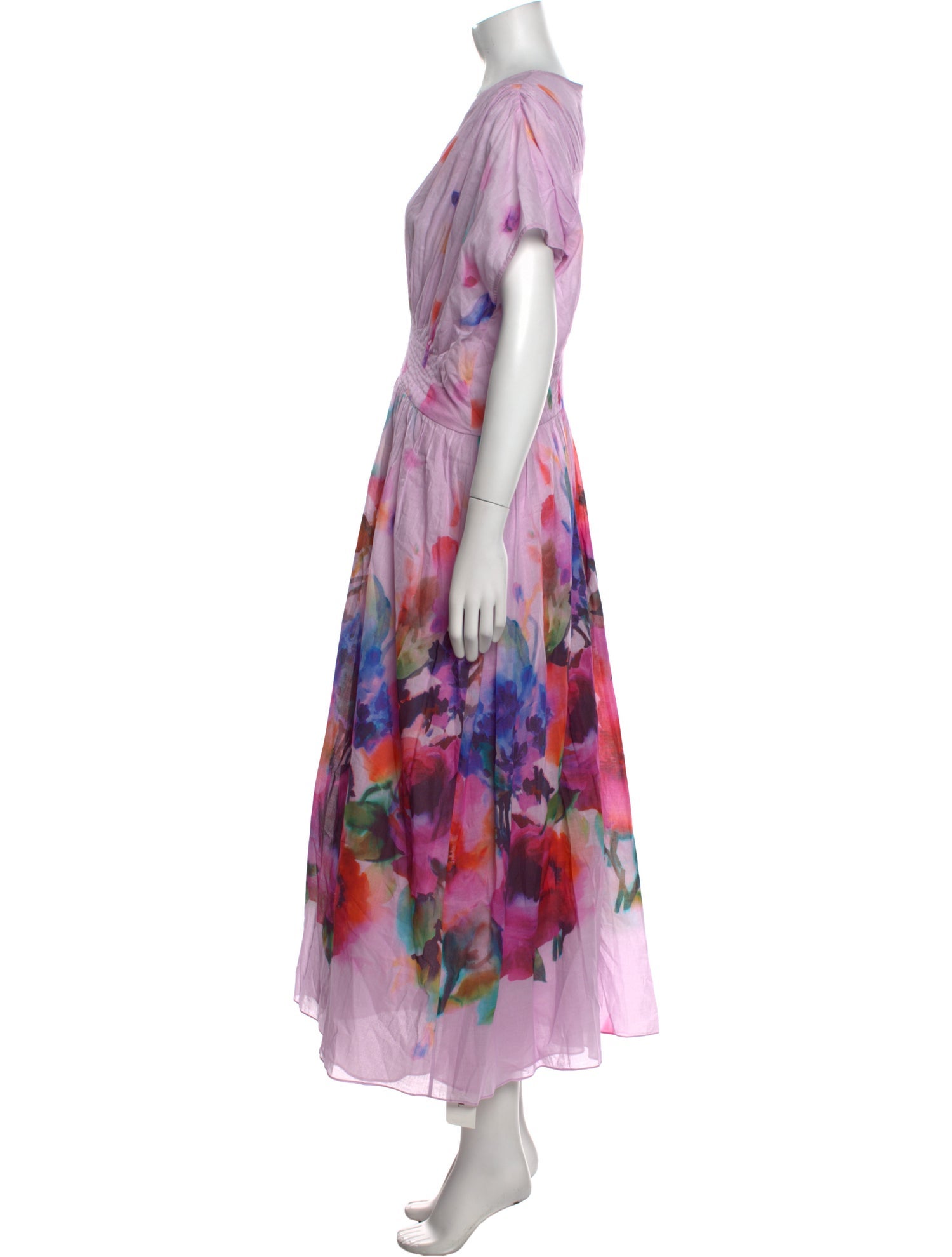 Lela Rose Printed Long Dress