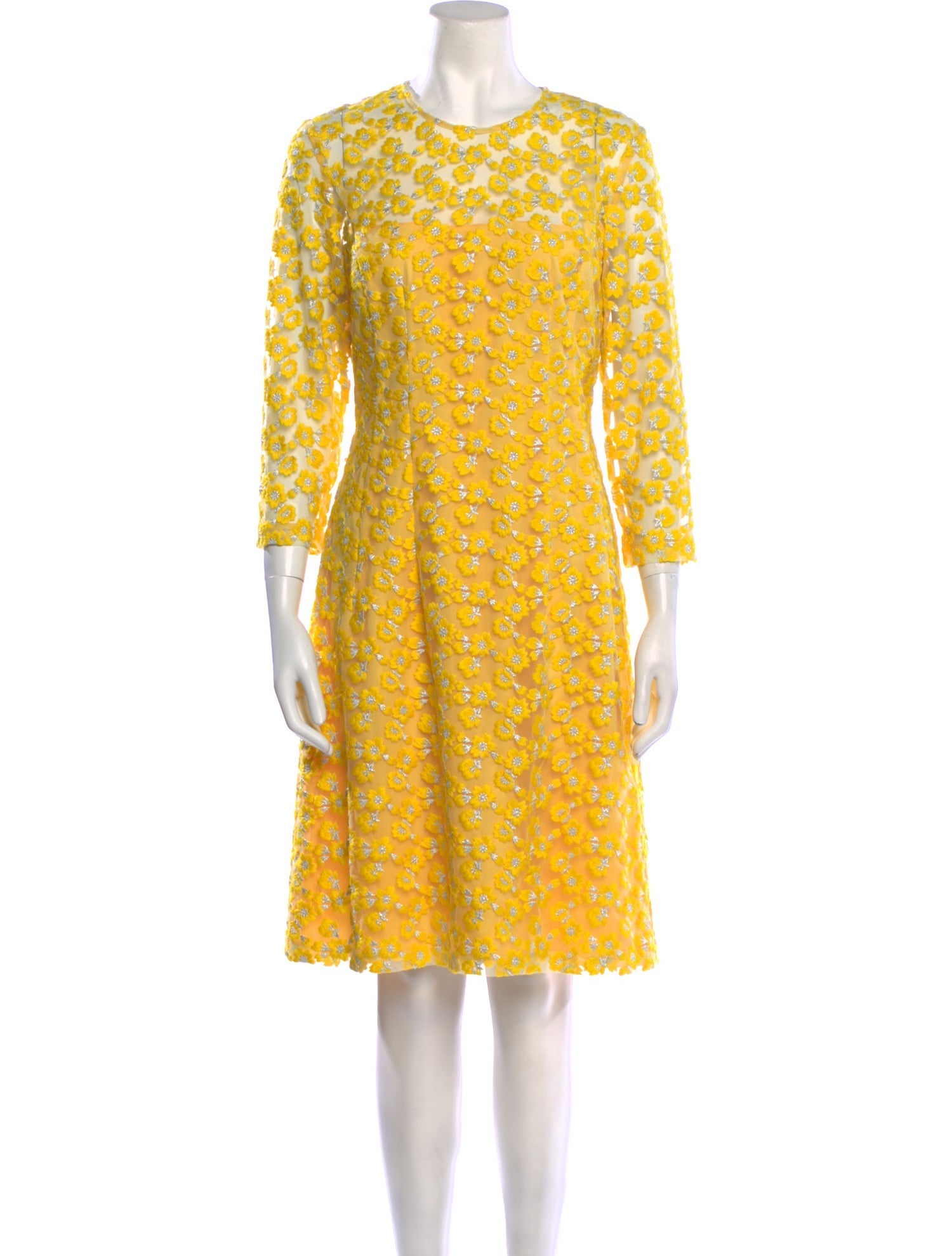 Lela Rose Nylon Knee-Length Dress