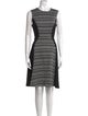 Lela Rose Virgin Wool Knee-Length Dress
