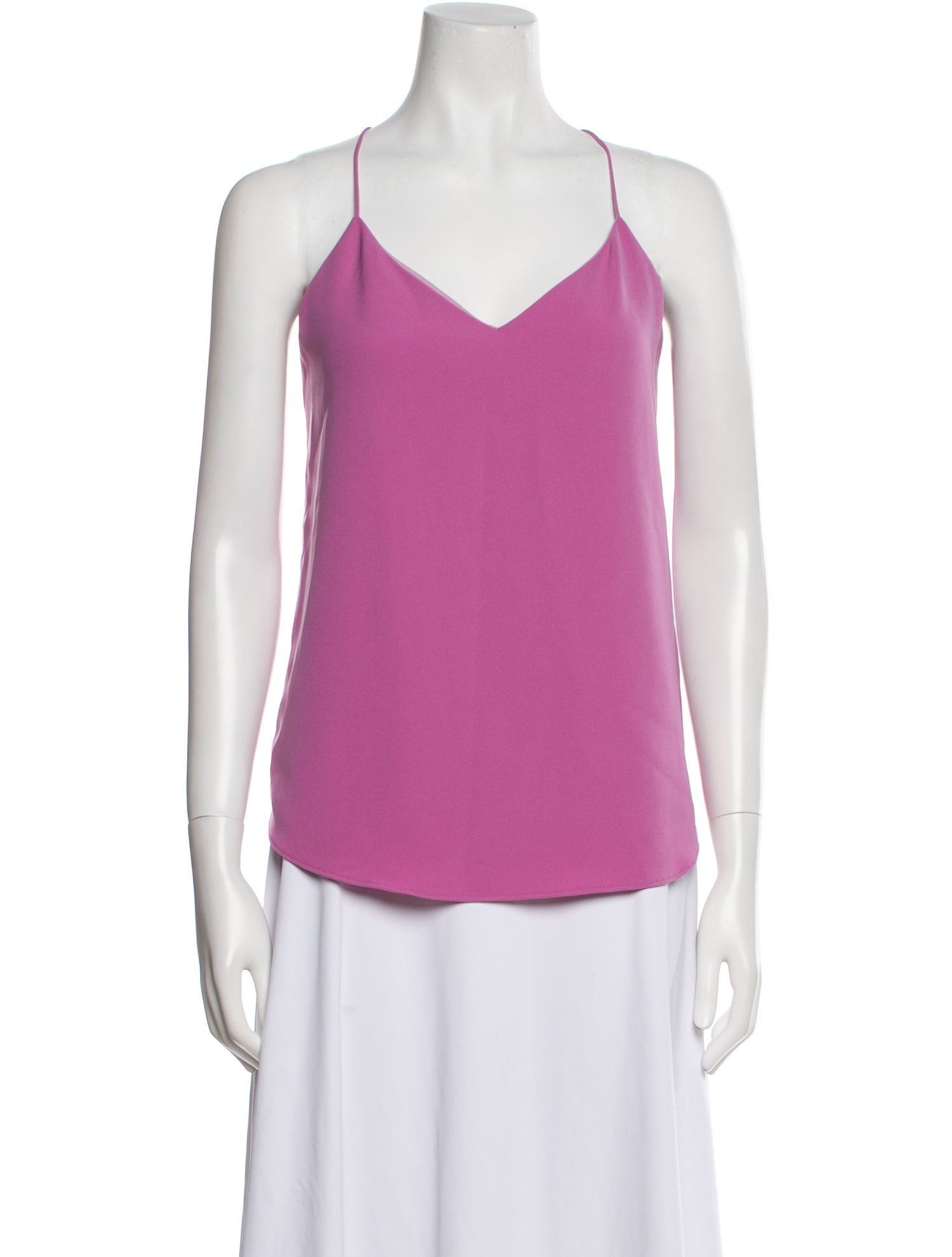 Lela Rose V-Neck Sleeveless Top