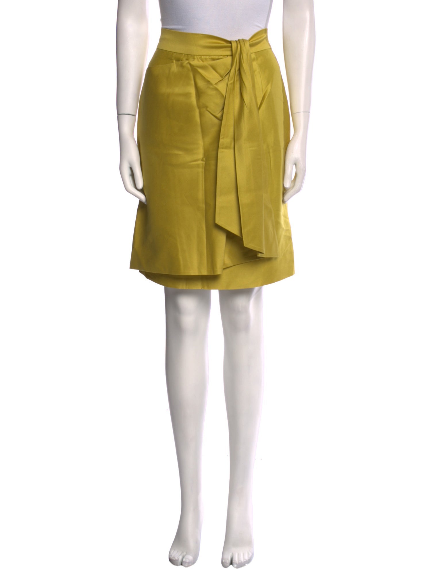 Lela Rose Pleated Accents Knee-Length Skirt