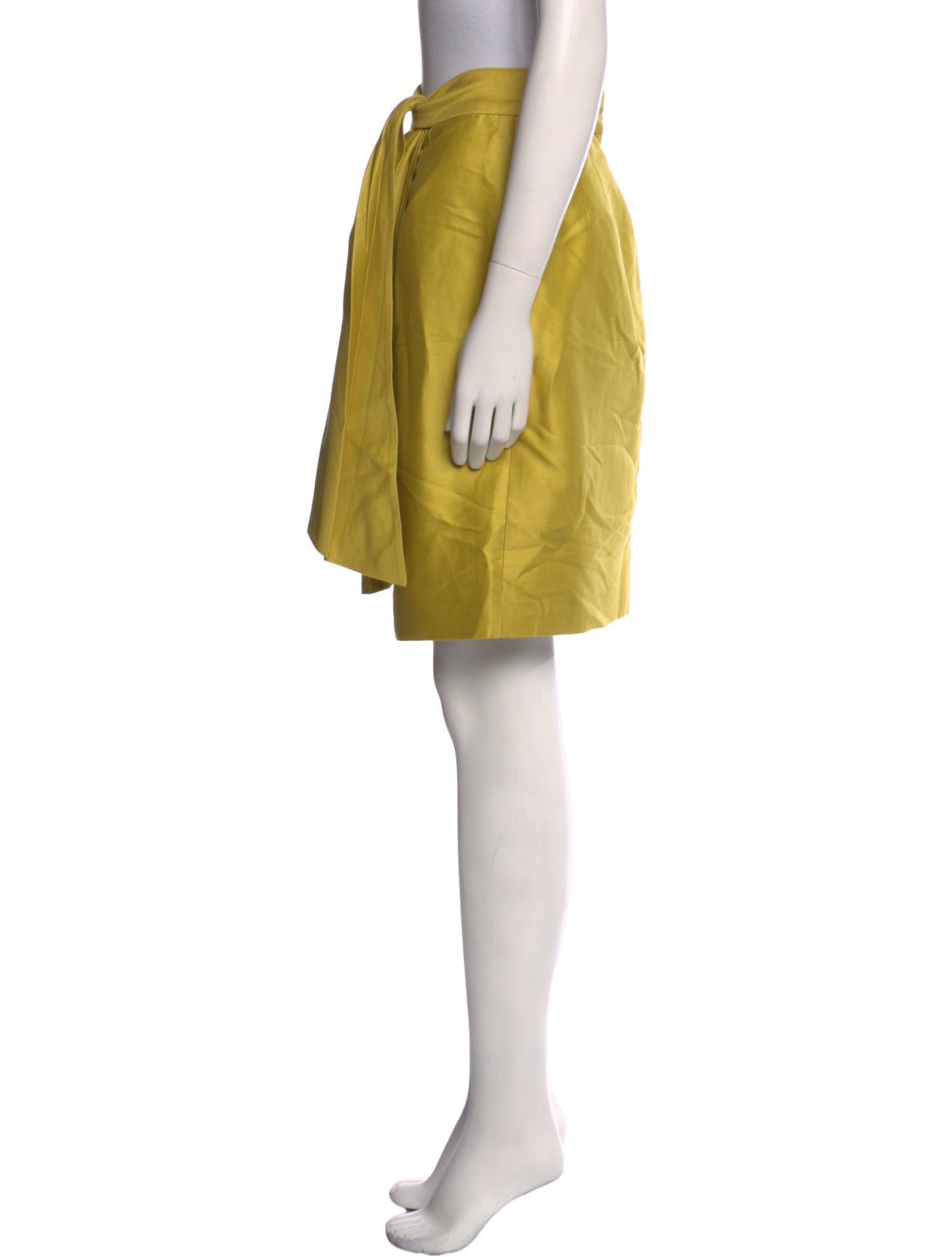 Lela Rose Pleated Accents Knee-Length Skirt