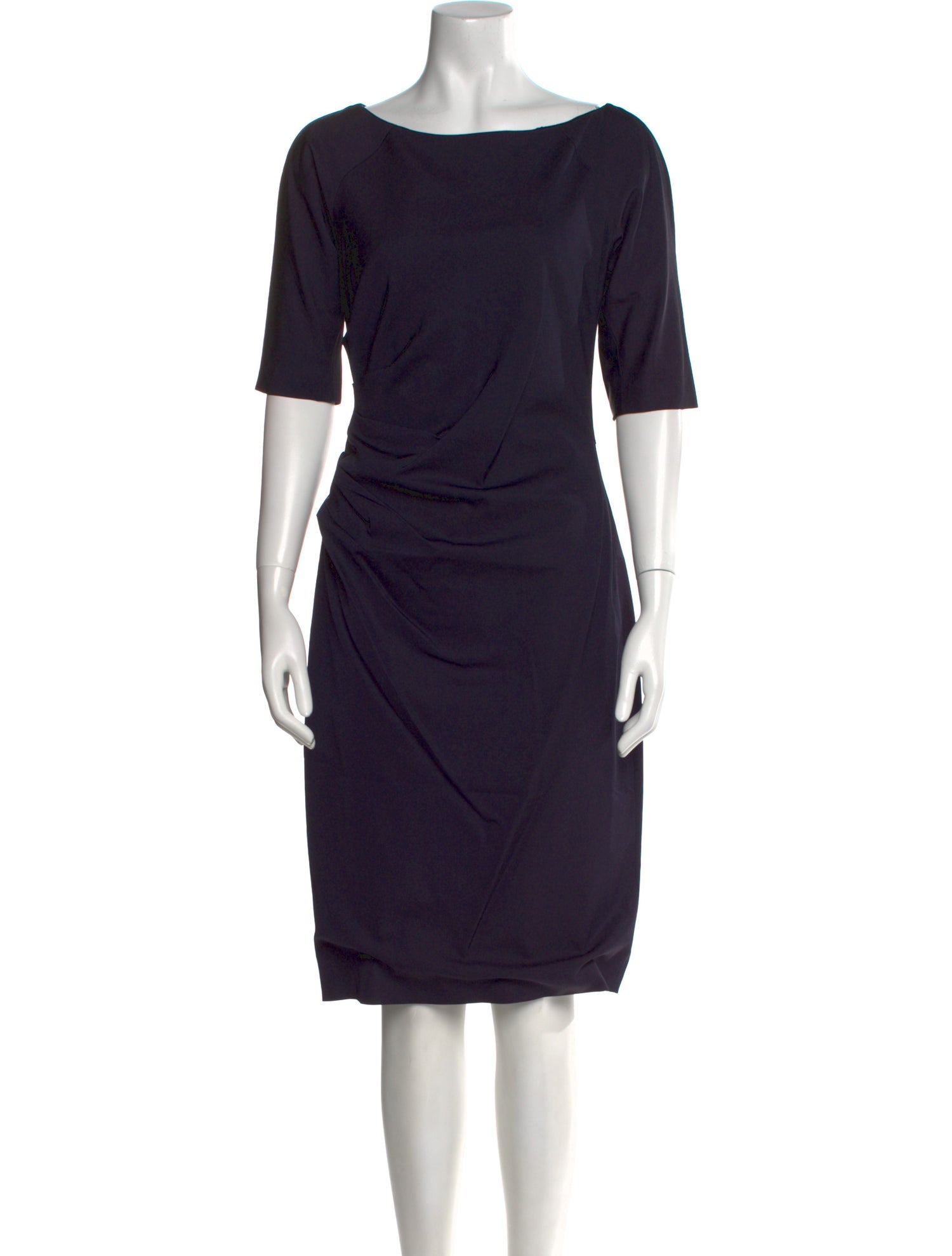 Lela Rose Bateau Neckline Knee-Length Dress