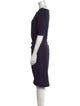 Lela Rose Bateau Neckline Knee-Length Dress
