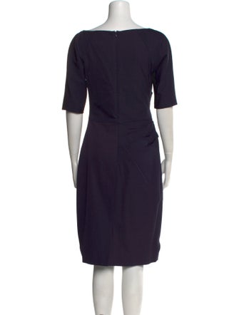 Lela Rose Bateau Neckline Knee-Length Dress