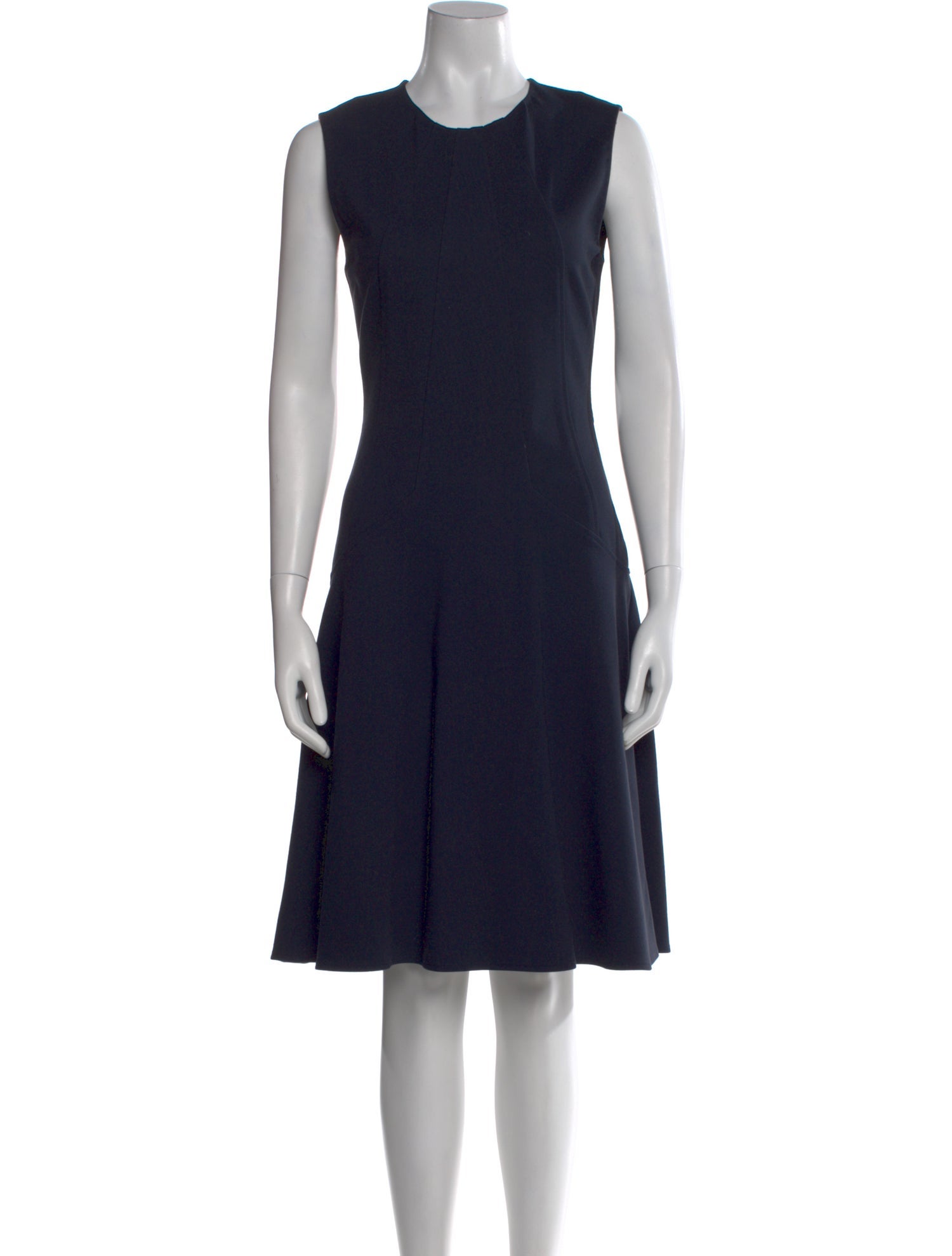 Lela Rose Crew Neck Knee-Length Dress