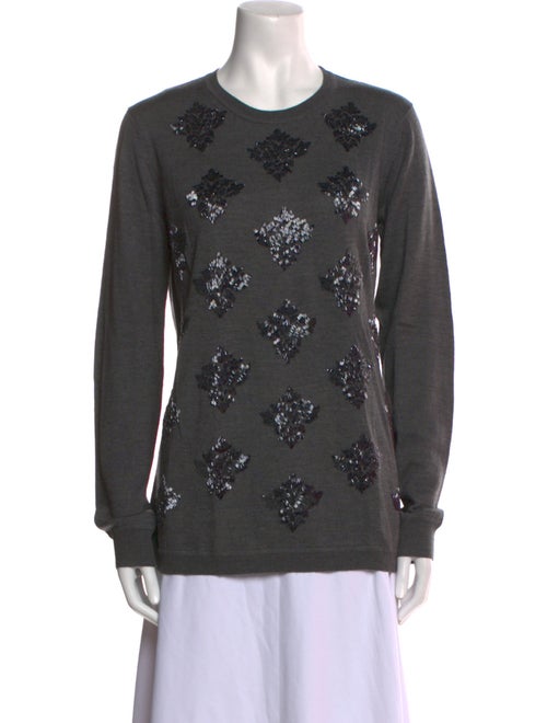 Lela Rose Wool Patterned Sweater