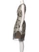 Lela Rose Printed Knee-Length Dress