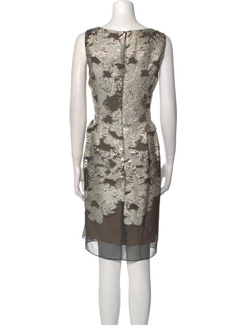 Lela Rose Printed Knee-Length Dress