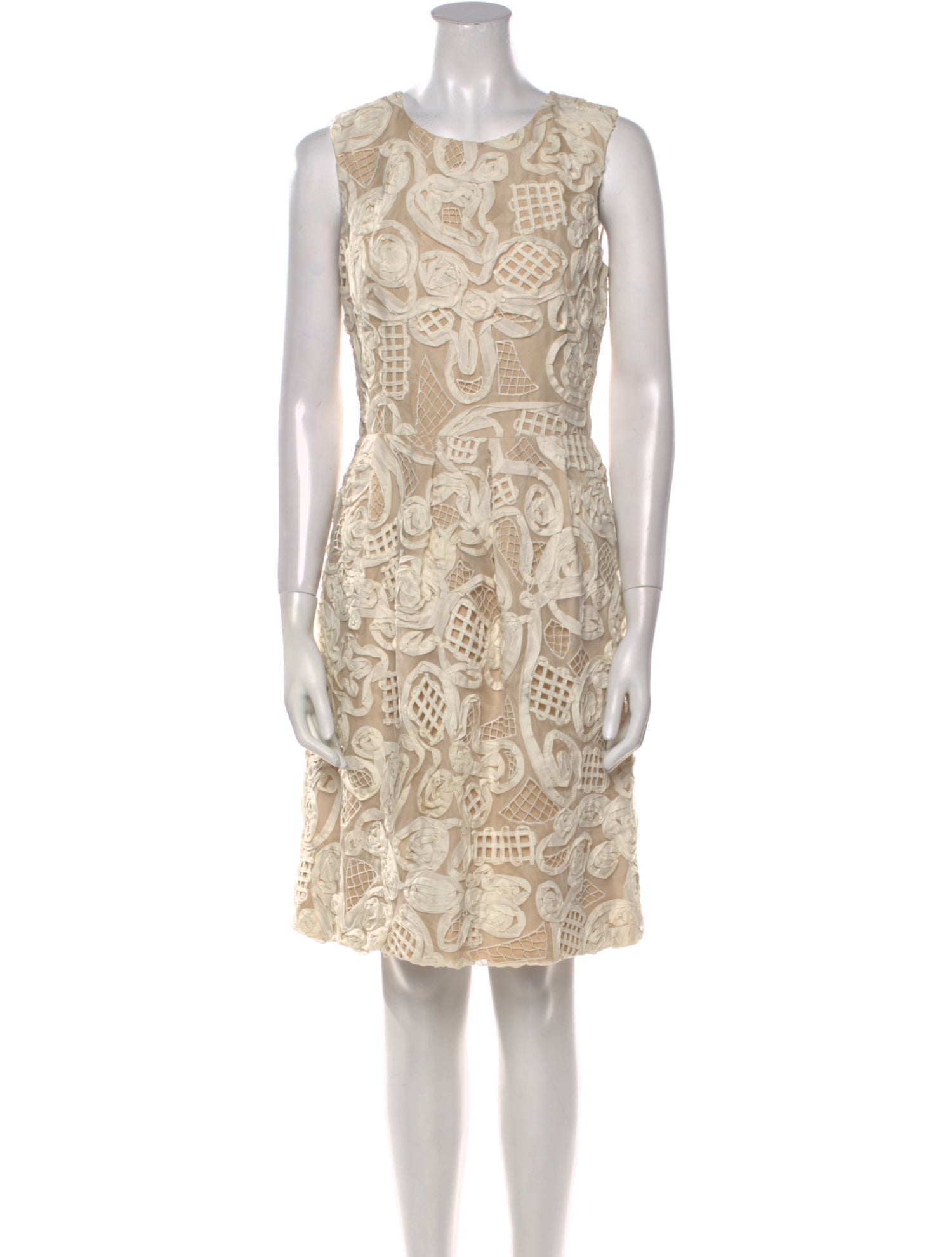 Lela Rose Silk Knee-Length Dress