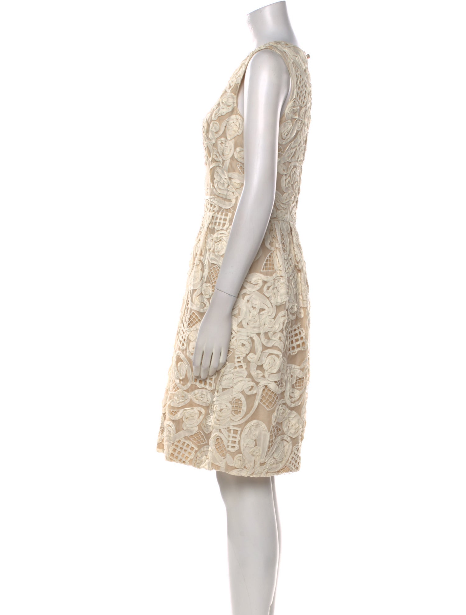 Lela Rose Silk Knee-Length Dress