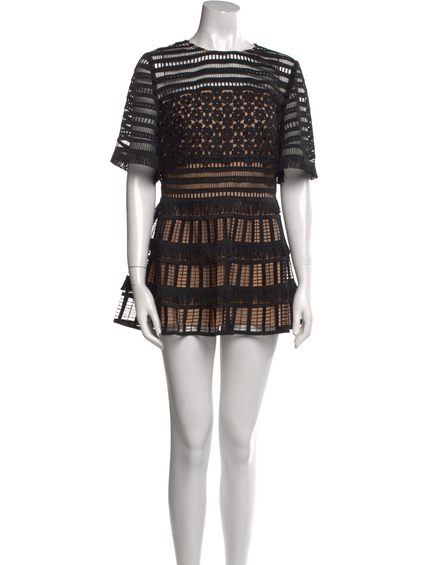 Lela Rose Printed Mini Dress