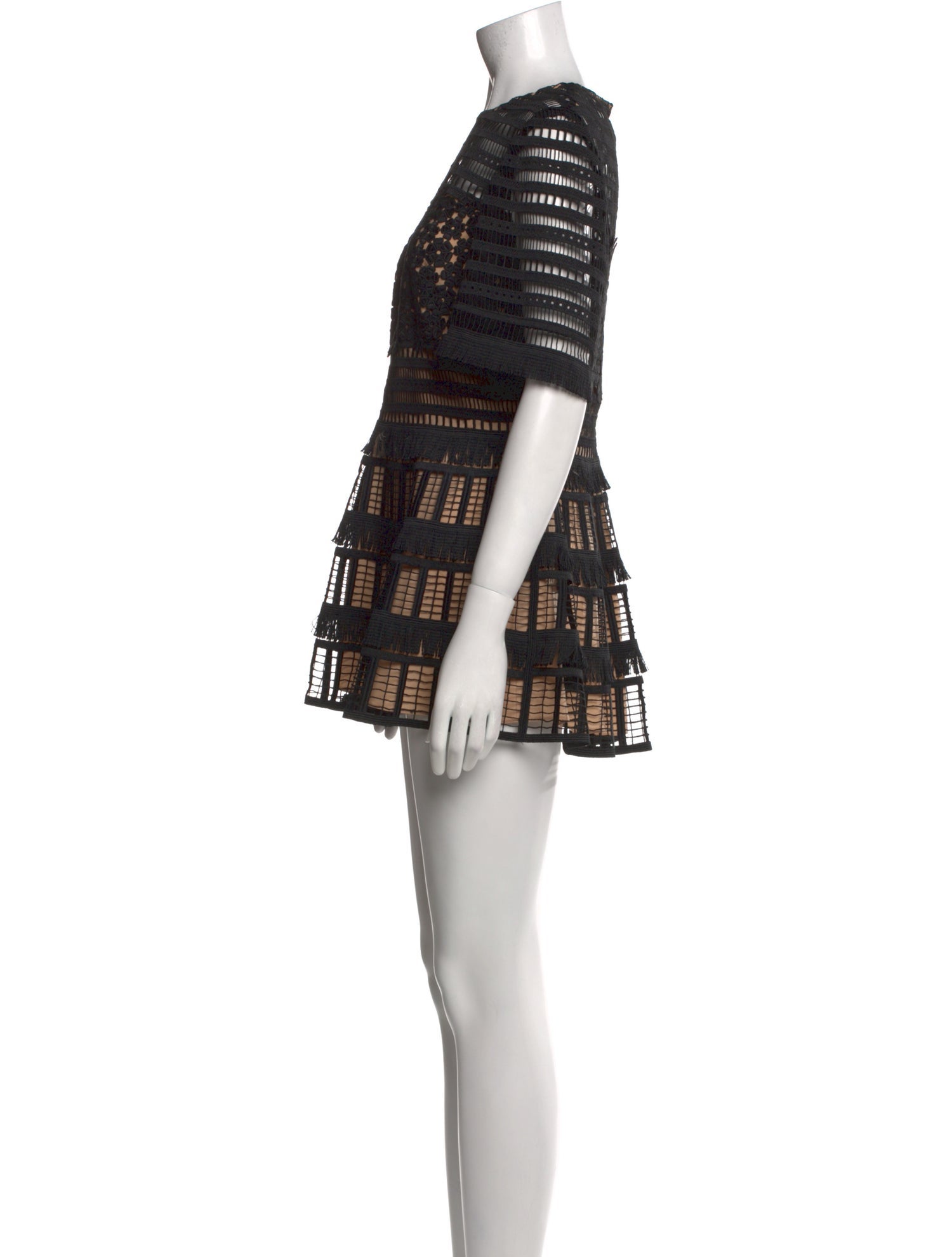 Lela Rose Printed Mini Dress