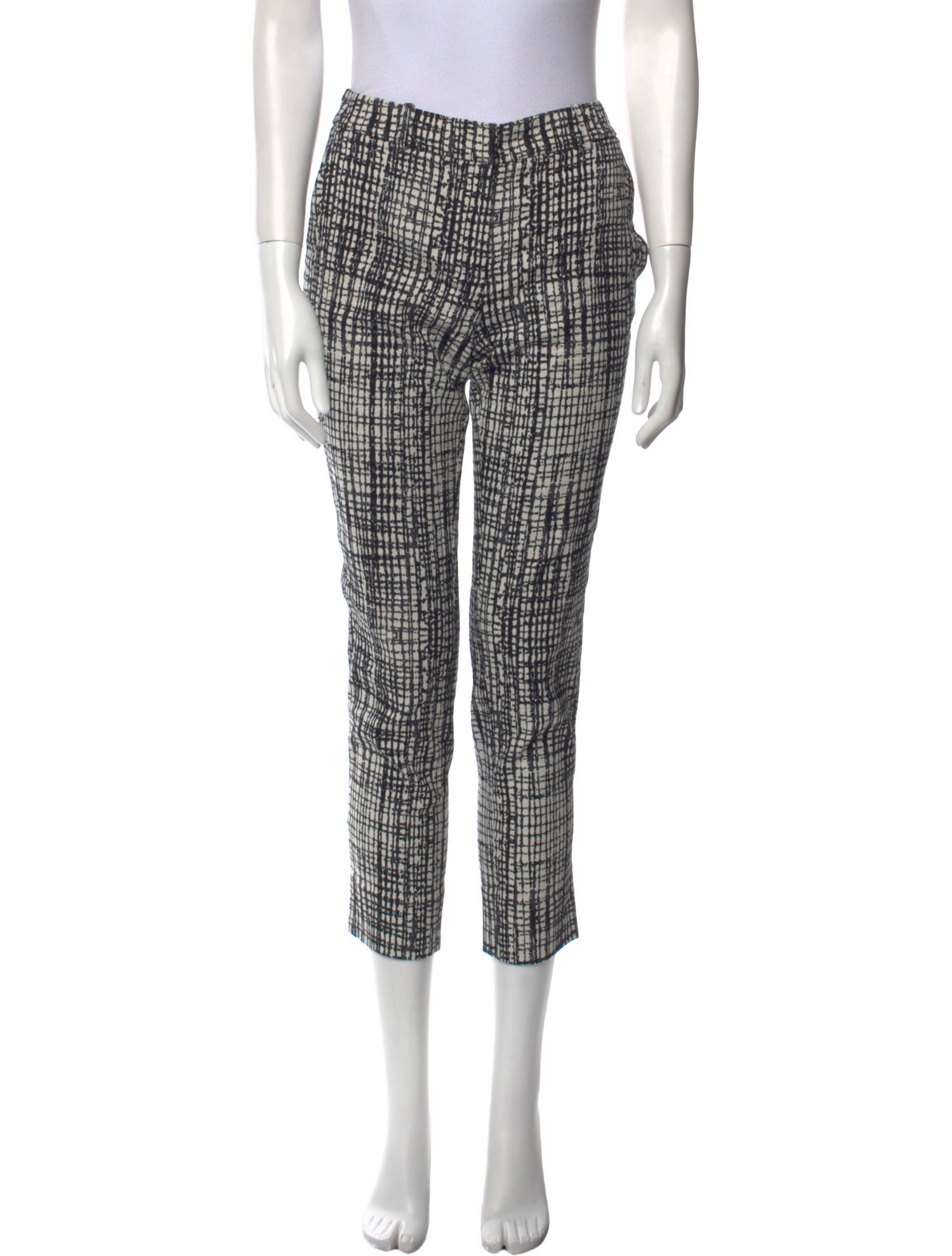 Lela Rose Printed Straight Leg Pants