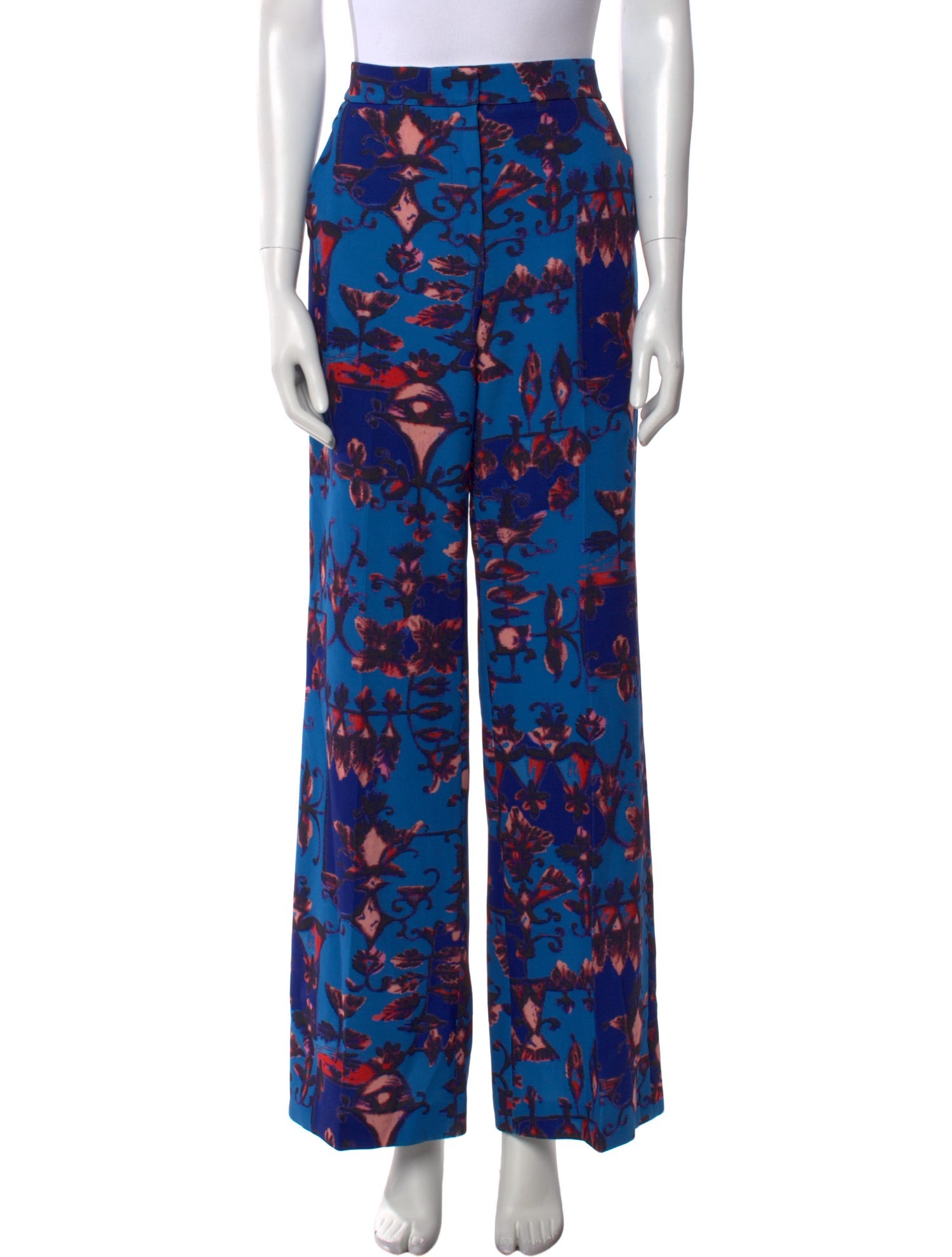 Lela Rose Printed Wide Leg Pants
