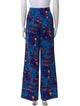 Lela Rose Printed Wide Leg Pants