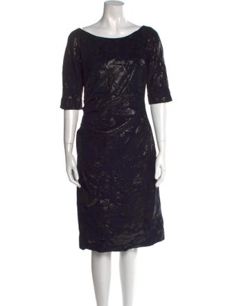 Lela Rose Silk Knee-Length Dress