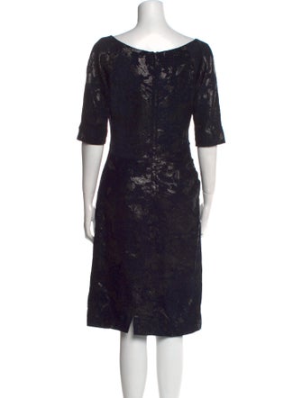 Lela Rose Silk Knee-Length Dress