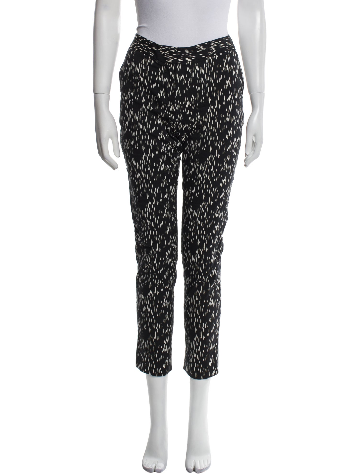 Lela Rose Printed Skinny Leg Pants