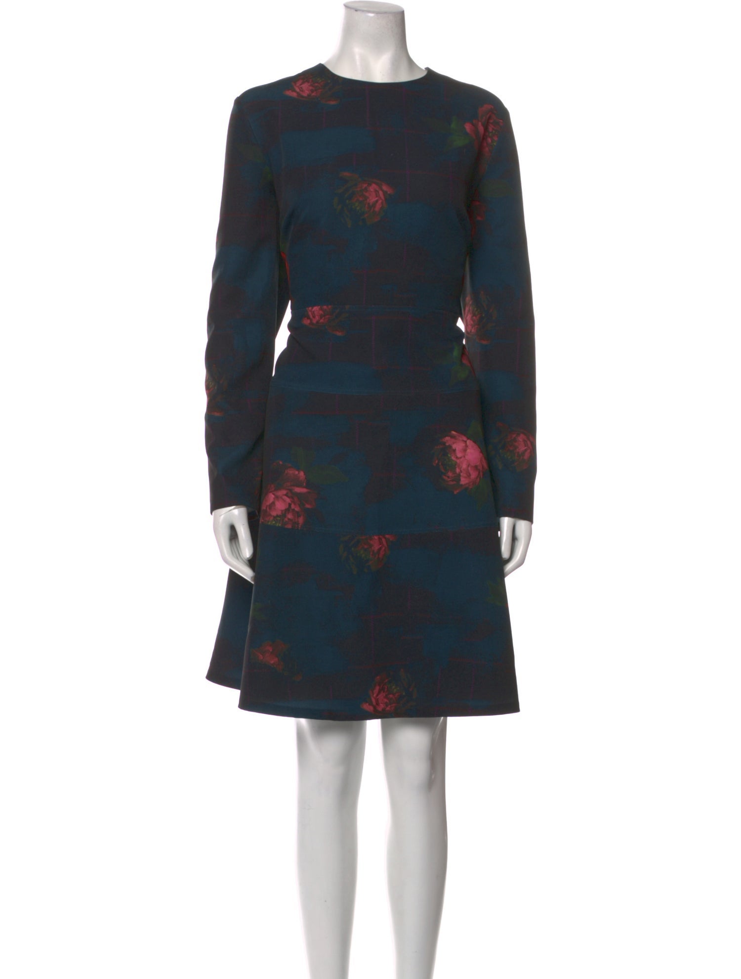 Lela Rose Printed Knee-Length Dress