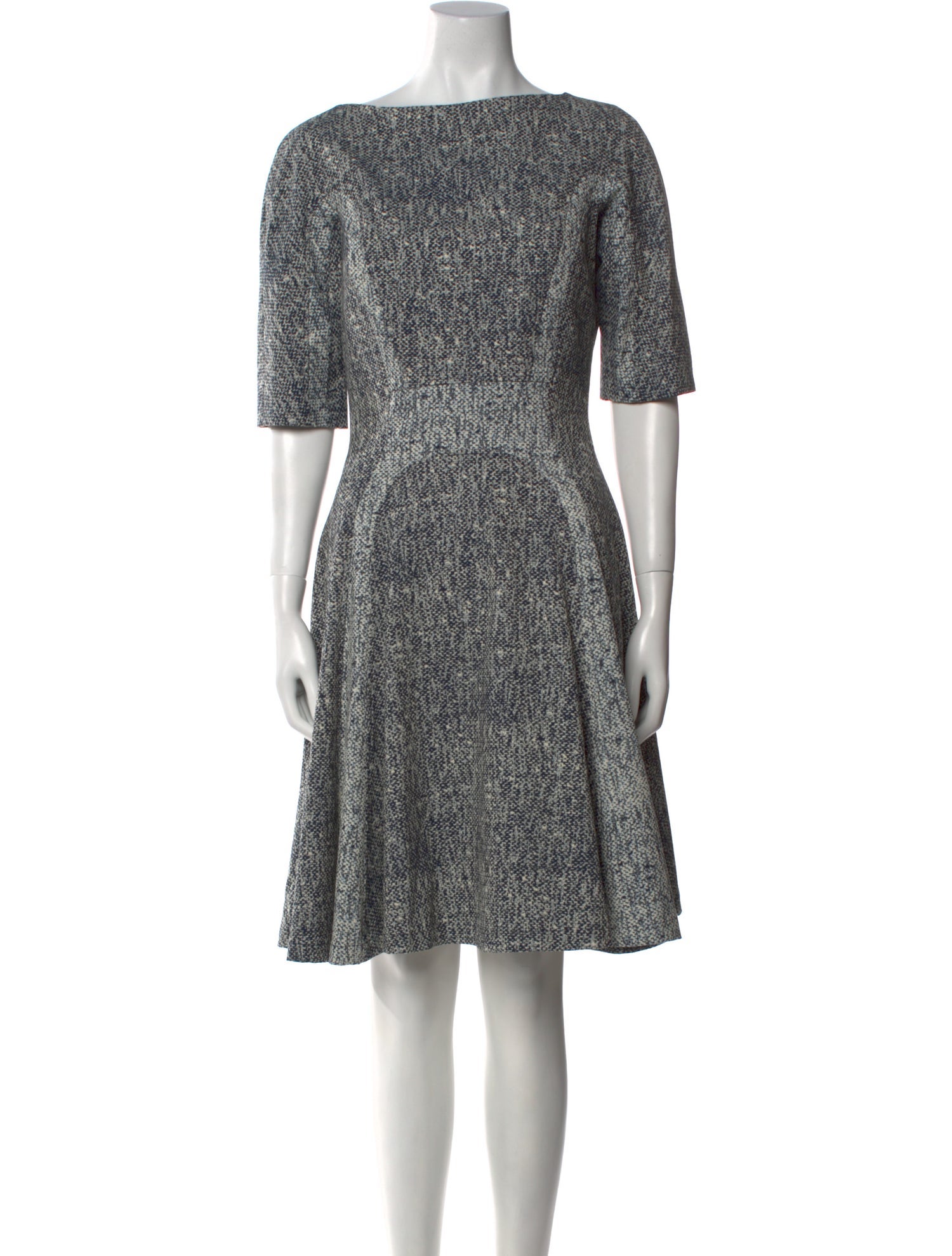 Lela Rose Printed Knee-Length Dress