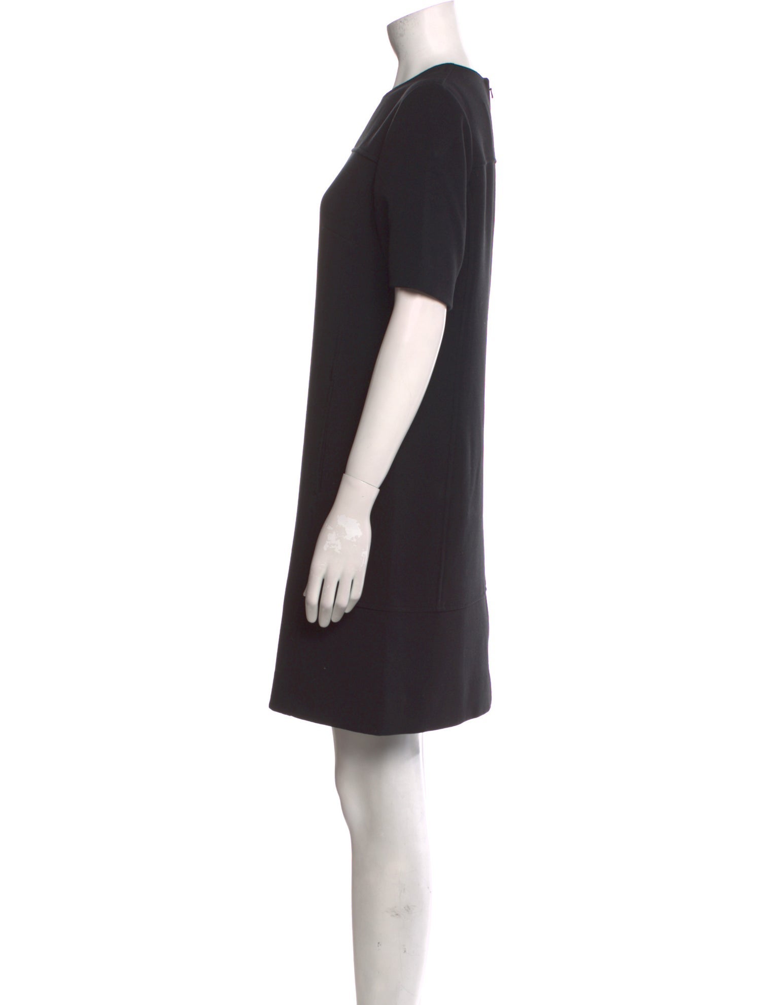 Lela Rose Crew Neck Mini Dress