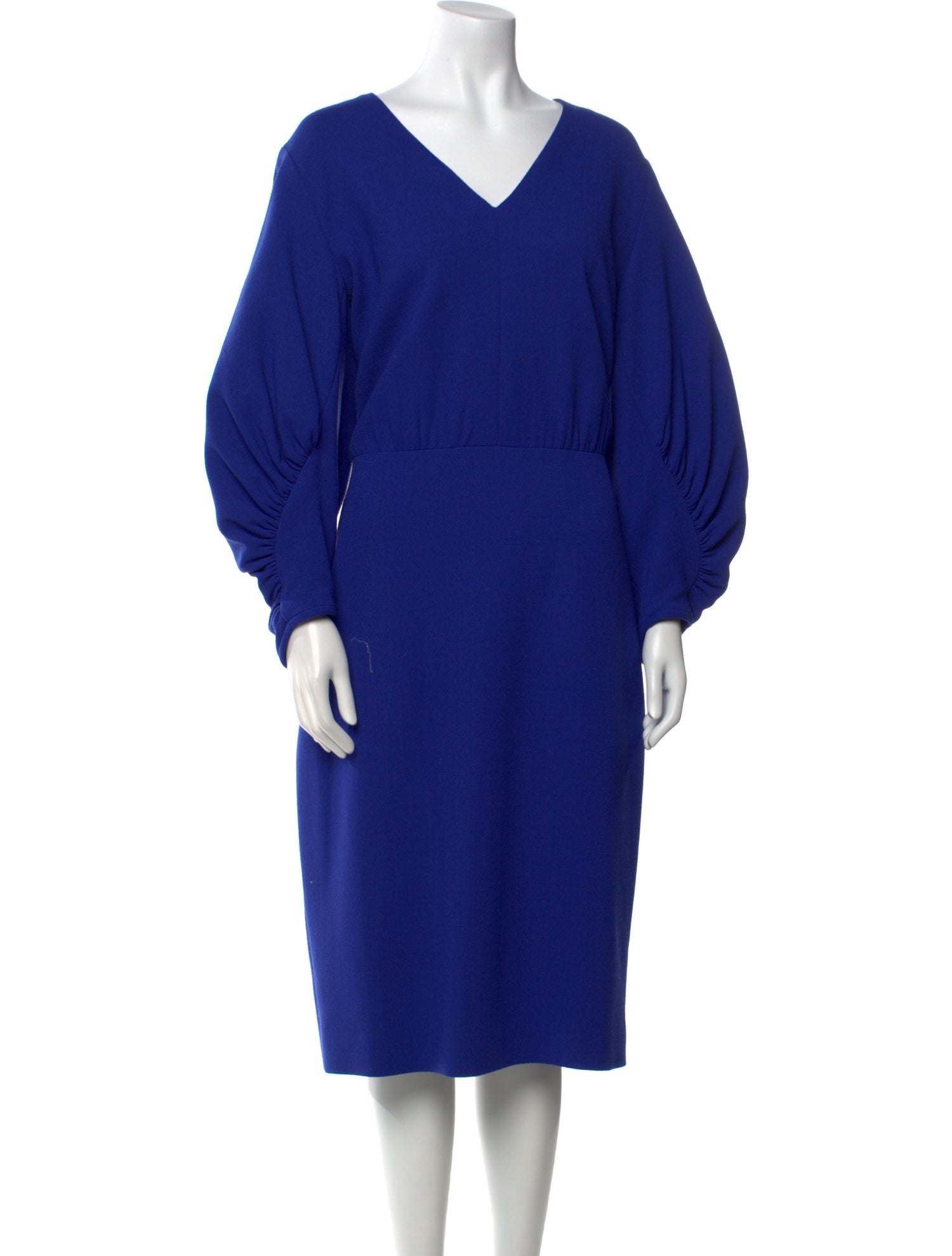 Lela Rose Wool Midi Length Dress