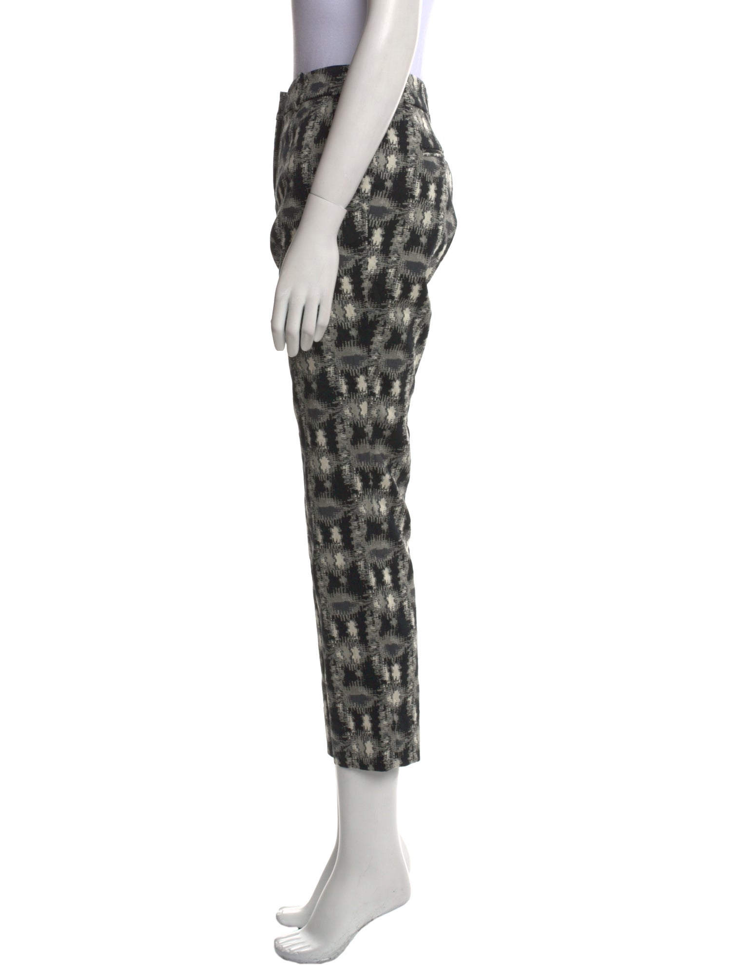 Lela Rose Printed Straight Leg Pants