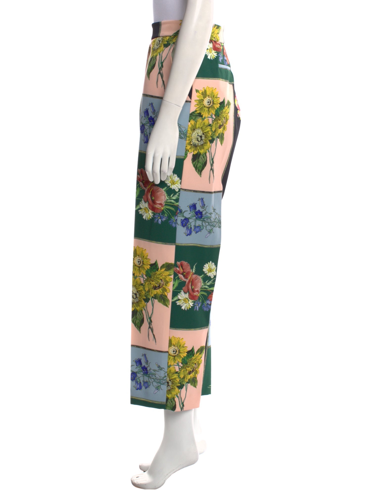 Lela Rose Printed Straight Leg Pants
